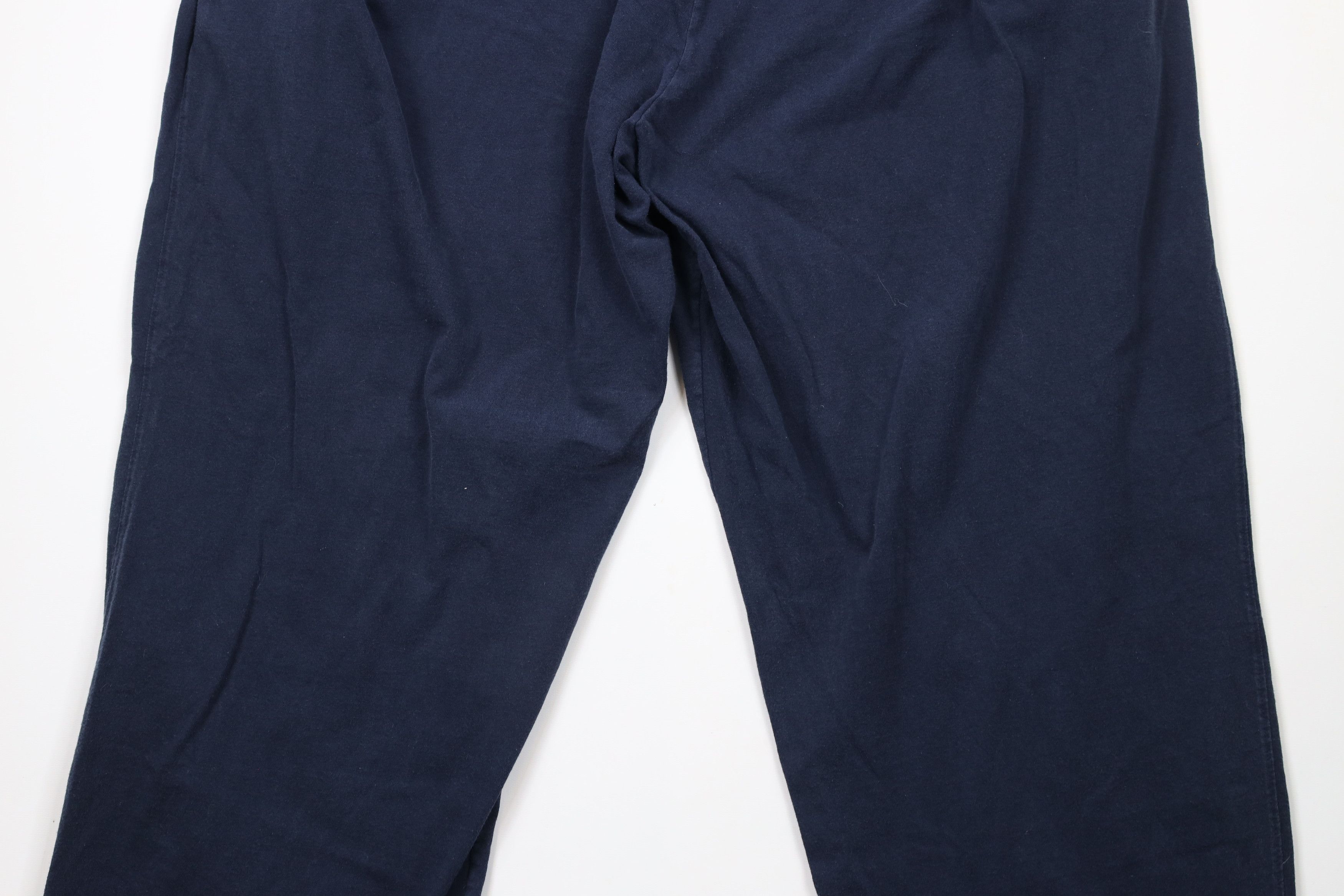 Champion × Vintage Vintage 90s Champion Classic Logo Wide Leg Pants Cotton Blue Size US 40 / EU 56 - 13 Thumbnail