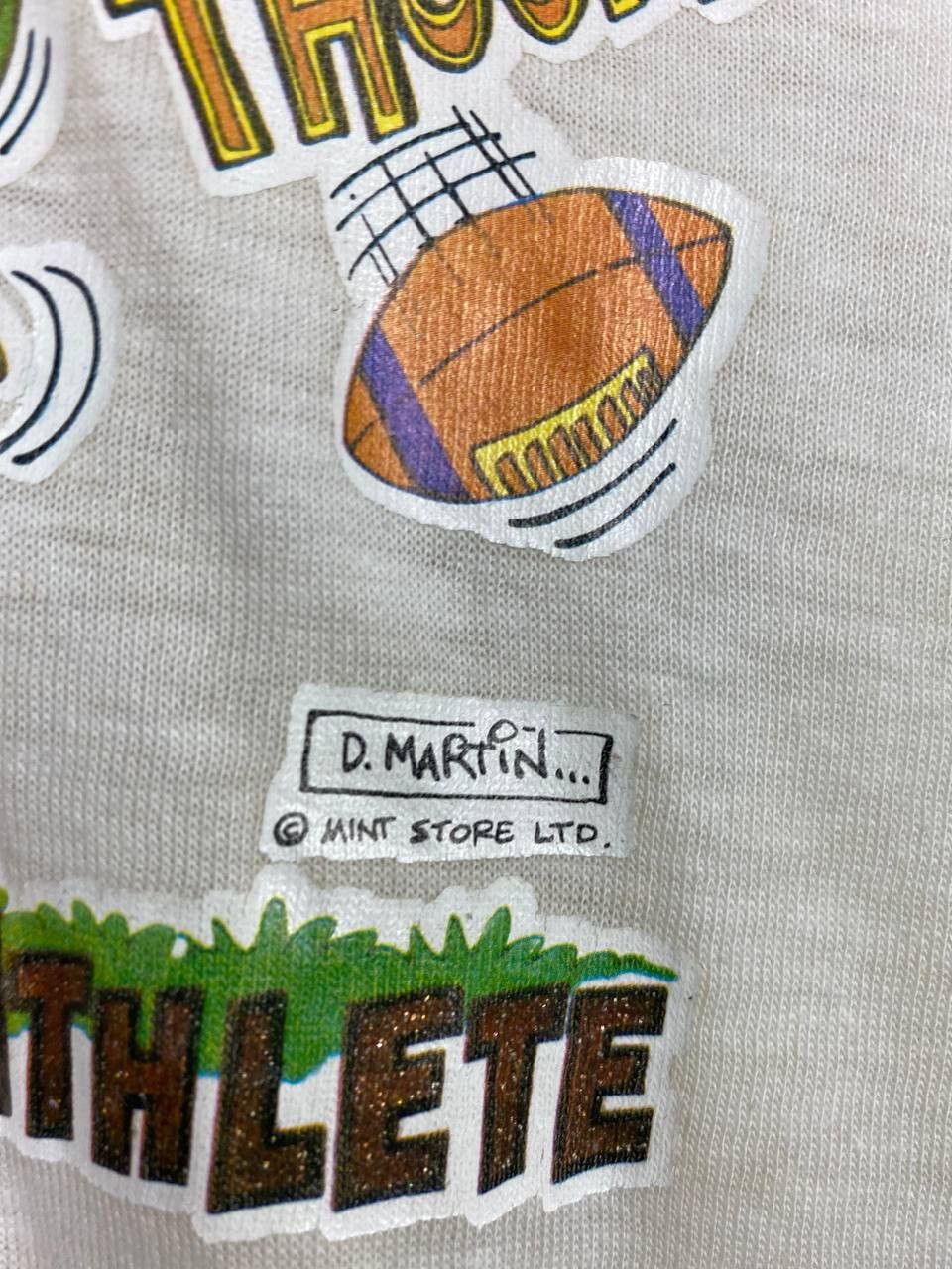 Vintage vintage greatest athlete iron on ringer tee by d. martin Size US XL / EU 56 / 4 - 4 Thumbnail