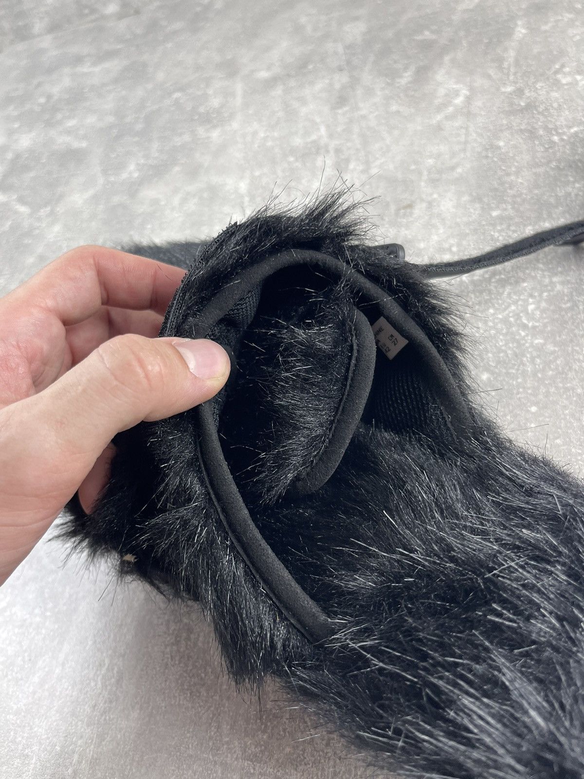 Suicoke Suicoke NWT Rare Y2K Black Fluffy Slip-on Sandals Size US 9 / EU 42 - 11 Thumbnail