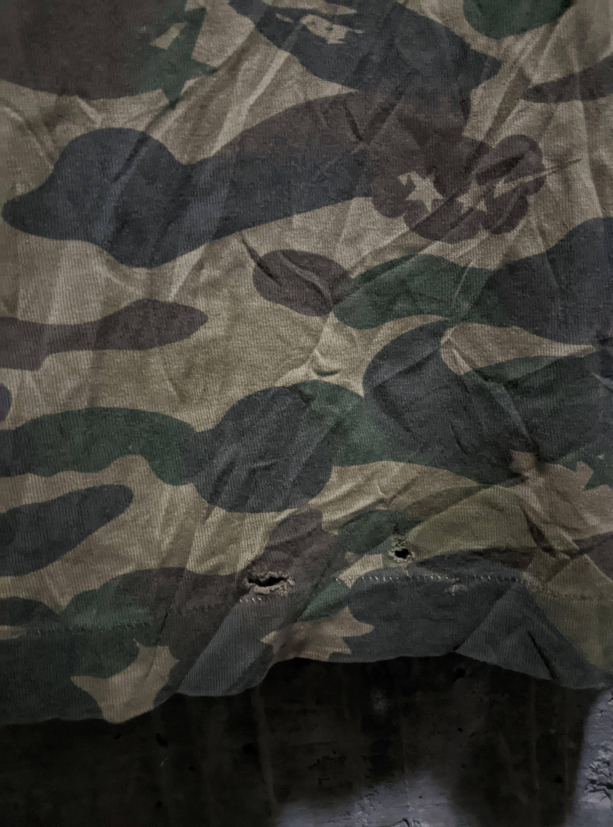 Vintage Vintage 2005 bape x kaws first collab camo t shirt Size US XL / EU 56 / 4 - 13 Thumbnail