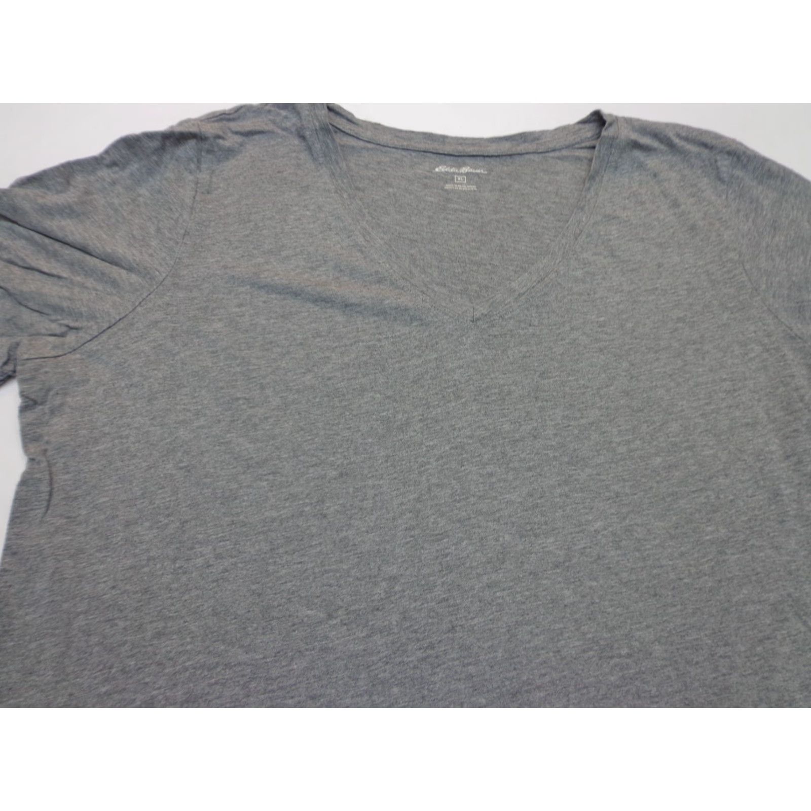 Eddie Bauer Eddie Bauer T-Shirt Womens V-Neck Short Sleeve Gray XL Regular Size XL Woman Casual Basic Shirt Size XL / US 12-14 / IT 48-50 - 2 Thumbnail