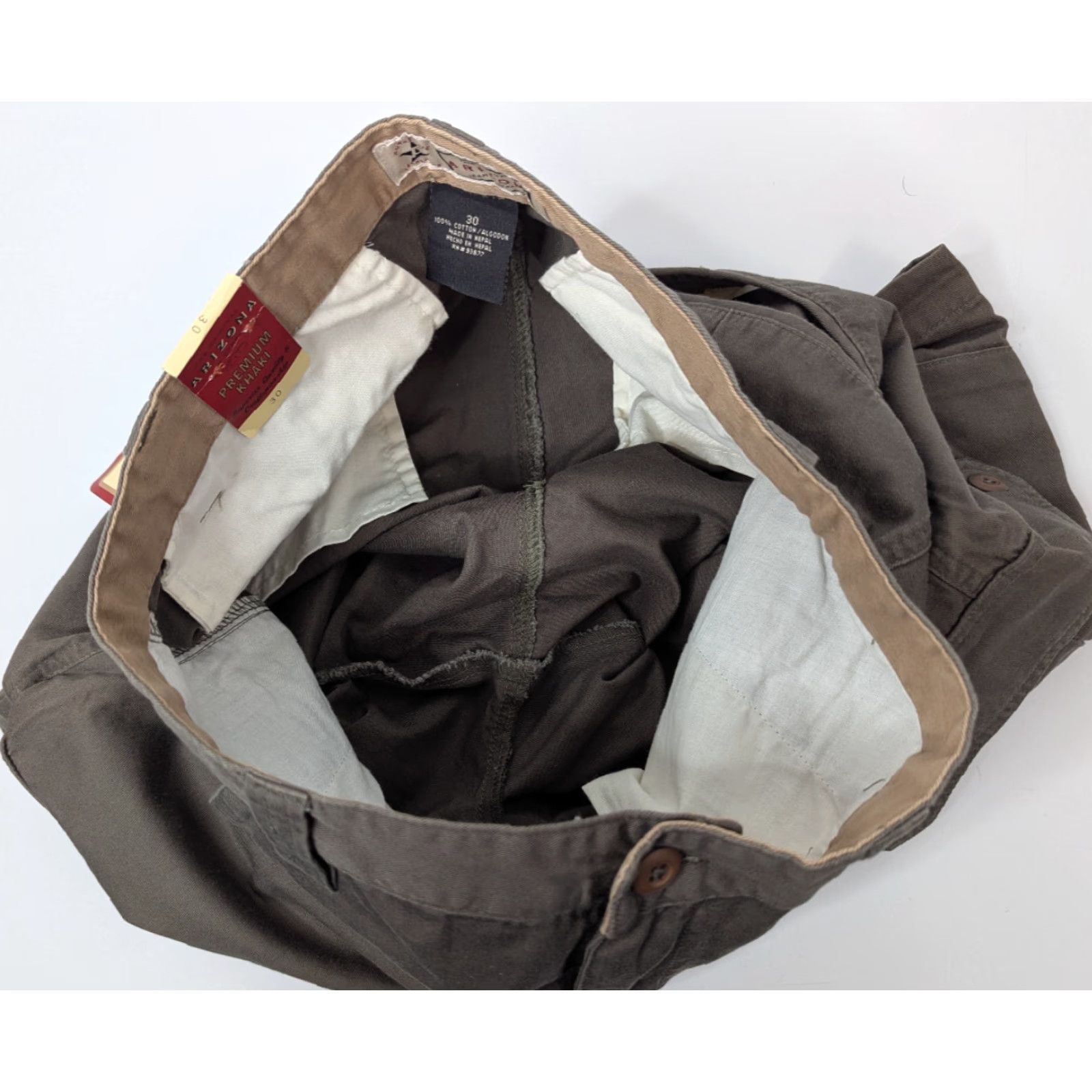 Vintage VINTAGE Arizona Jeans NWT Olive Khaki Cargo Shorts Mens 30 Cargo Pocket Classic 90s Outdoor Retro Y2K Denim Cotton Summer Fall Spring Winter Olivе Size US 30 / EU 46 - 7 Thumbnail