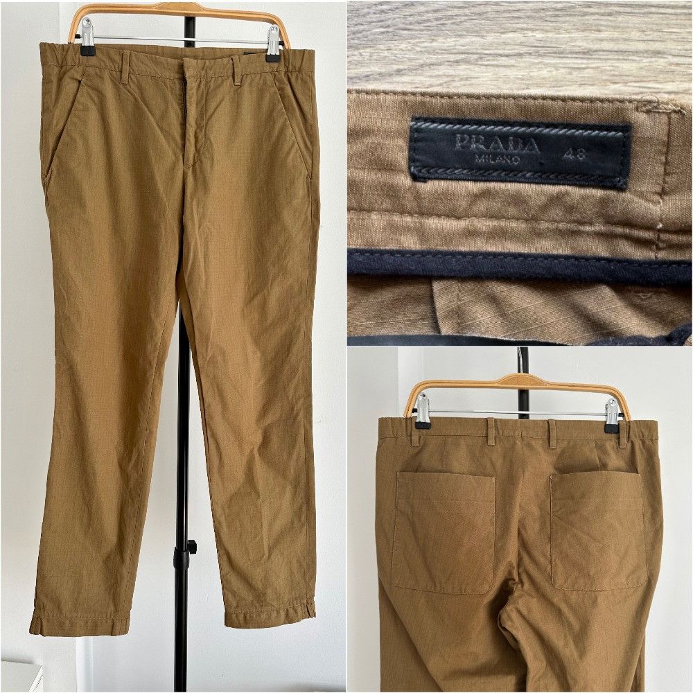 Prada Prada chino trousers pants sand brown Size US 32 / EU 48 - 1 Thumbnail