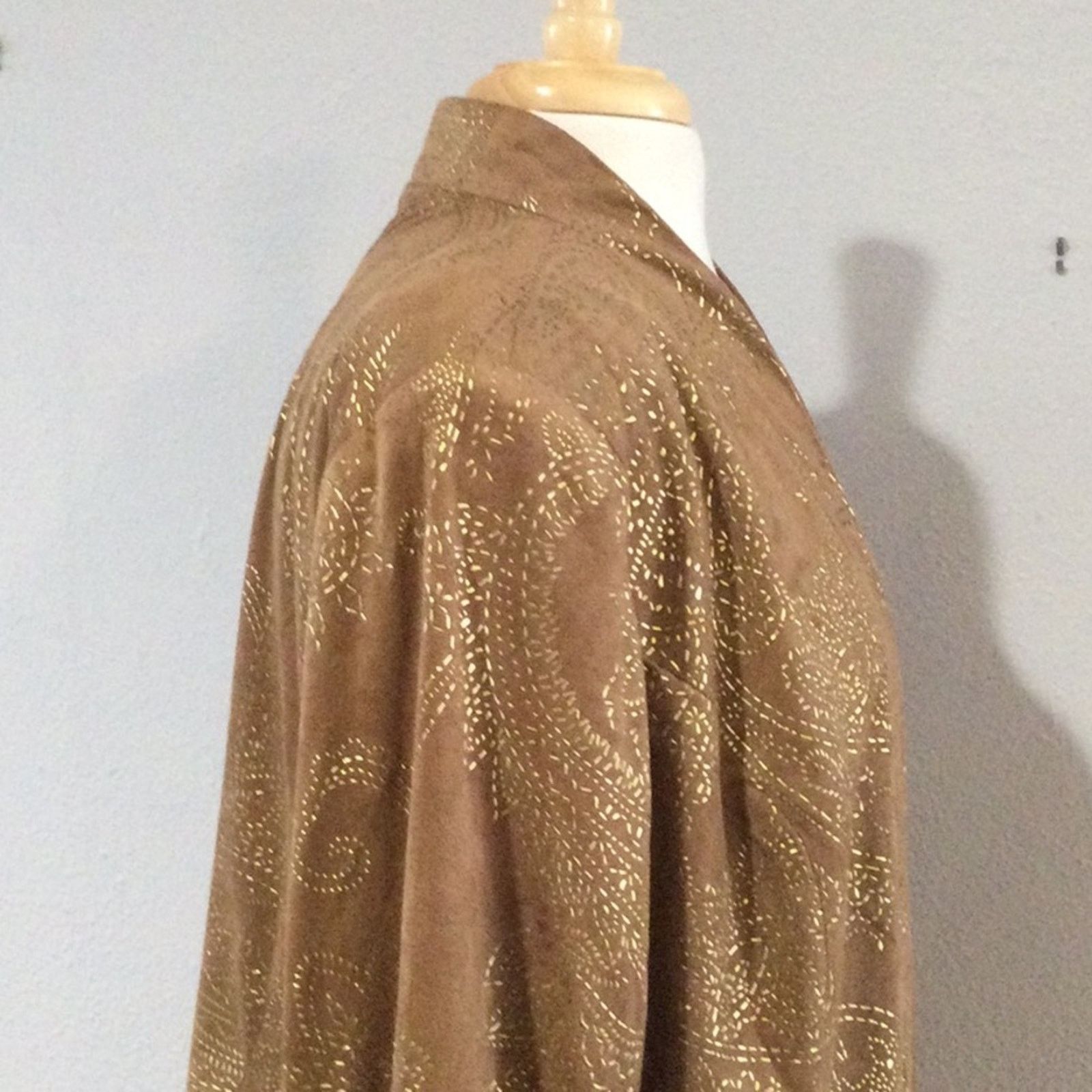 Chicos Chico's Golden Cascade Larant Brevity Jacket 3/XL/16 NWT Size XL / US 12-14 / IT 48-50 - 7 Thumbnail