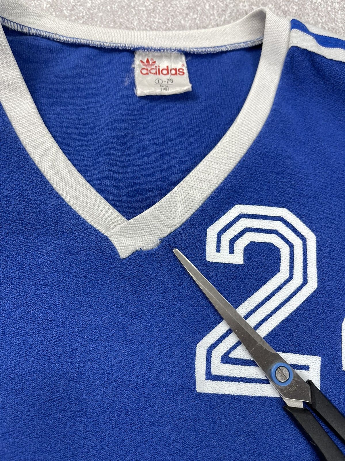 Adidas Vintage 70’s 80’s Adidas Soccer Jersey Made in West Germany Size US L / EU 52-54 / 3 - 11 Thumbnail