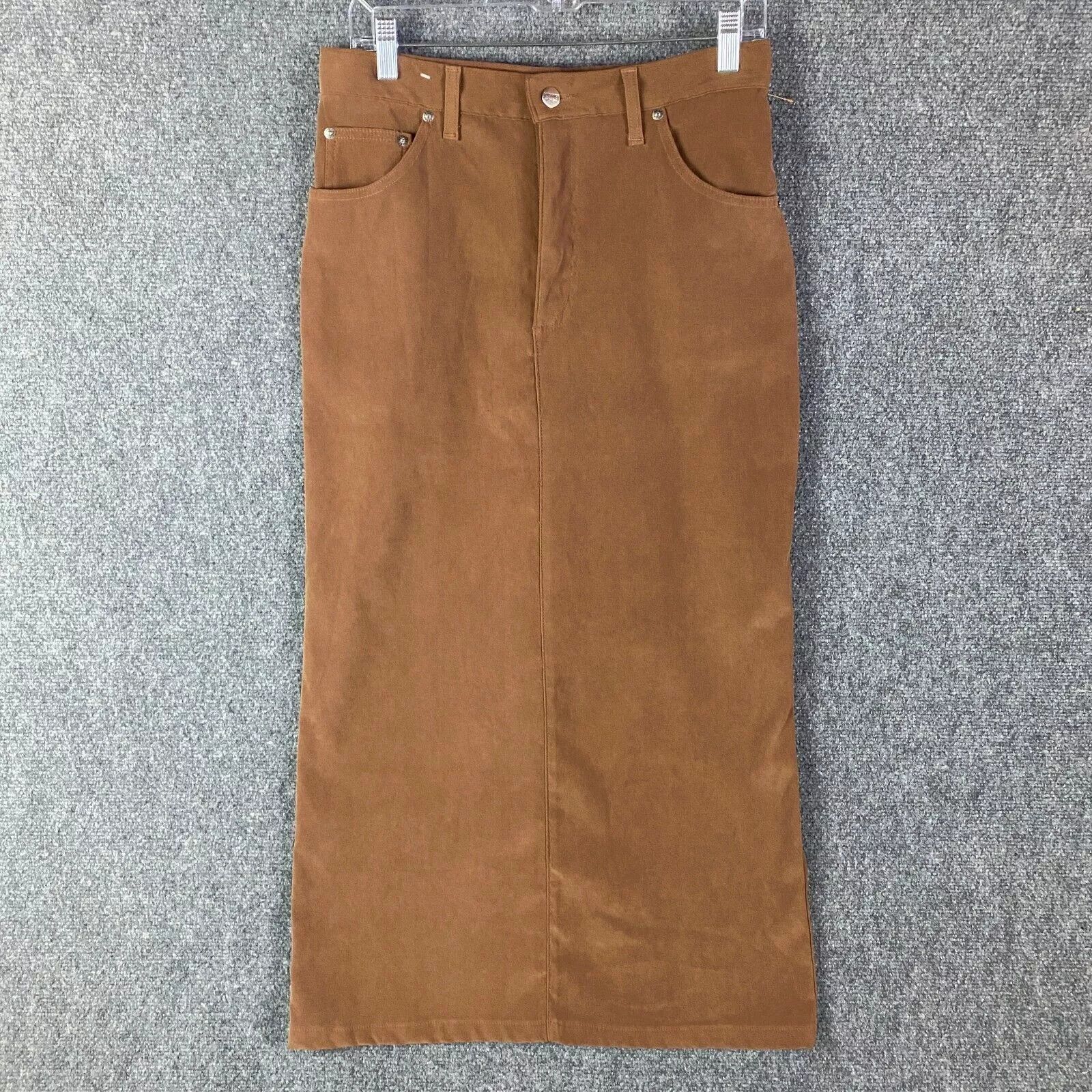 Vintage Rough Rider Skirt Women's 7/8 Long Suede Polyester Blend Size 30" / US 8 / IT 44 - 1 Thumbnail