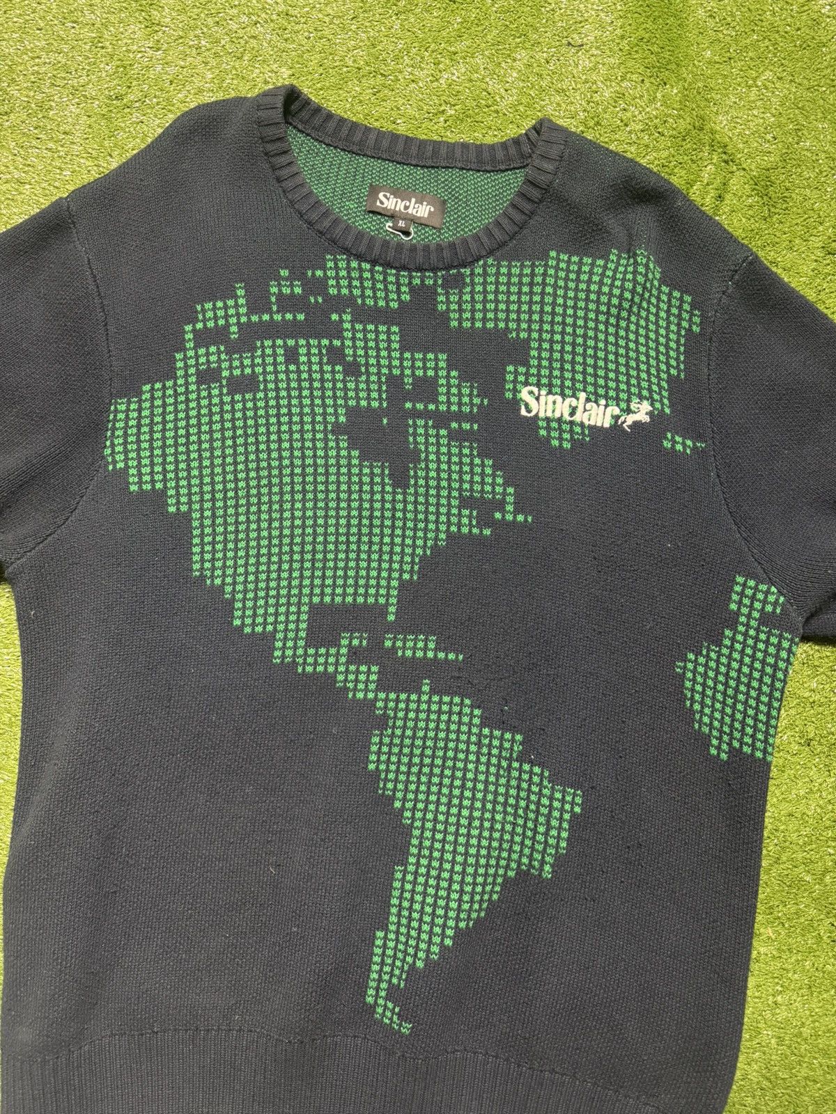 Sinclair Global Sinclair Global Intarsia Knit Sweater Size US XL / EU 56 / 4 - 2 Thumbnail