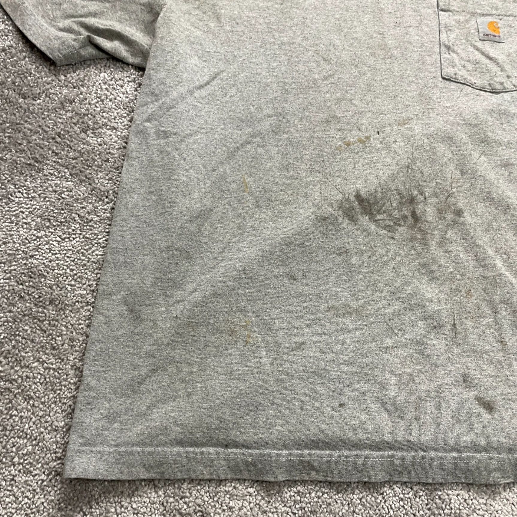 Carhartt Carhartt T-Shirt Men Large Gray Crew Neck Short Sleeve Pocket Tee Top Clothing Apparel Casual Size US L / EU 52-54 / 3 - 6 Thumbnail