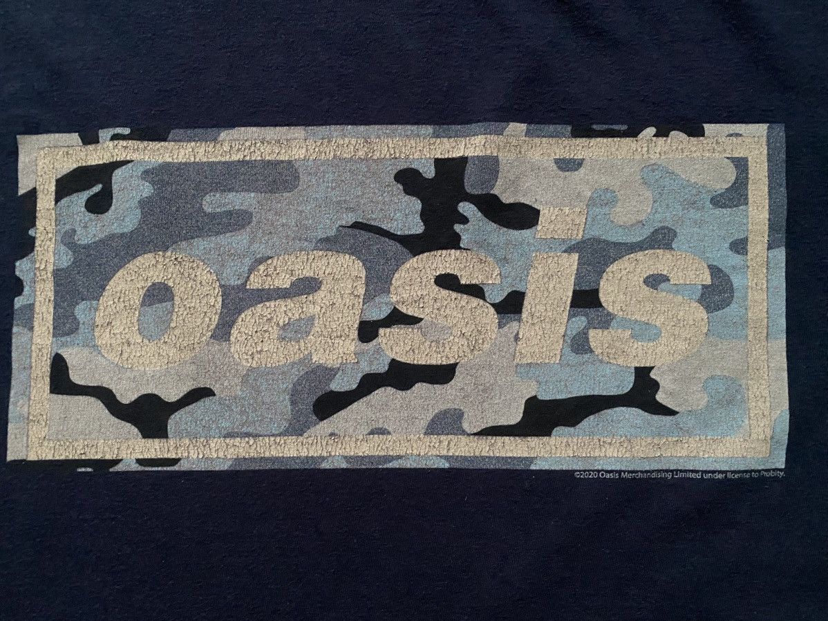 Other Oasis T-Shirt Camo Box Logo Band Tour Tee Britpop Y2K Rock Size US L / EU 52-54 / 3 - 2 Thumbnail