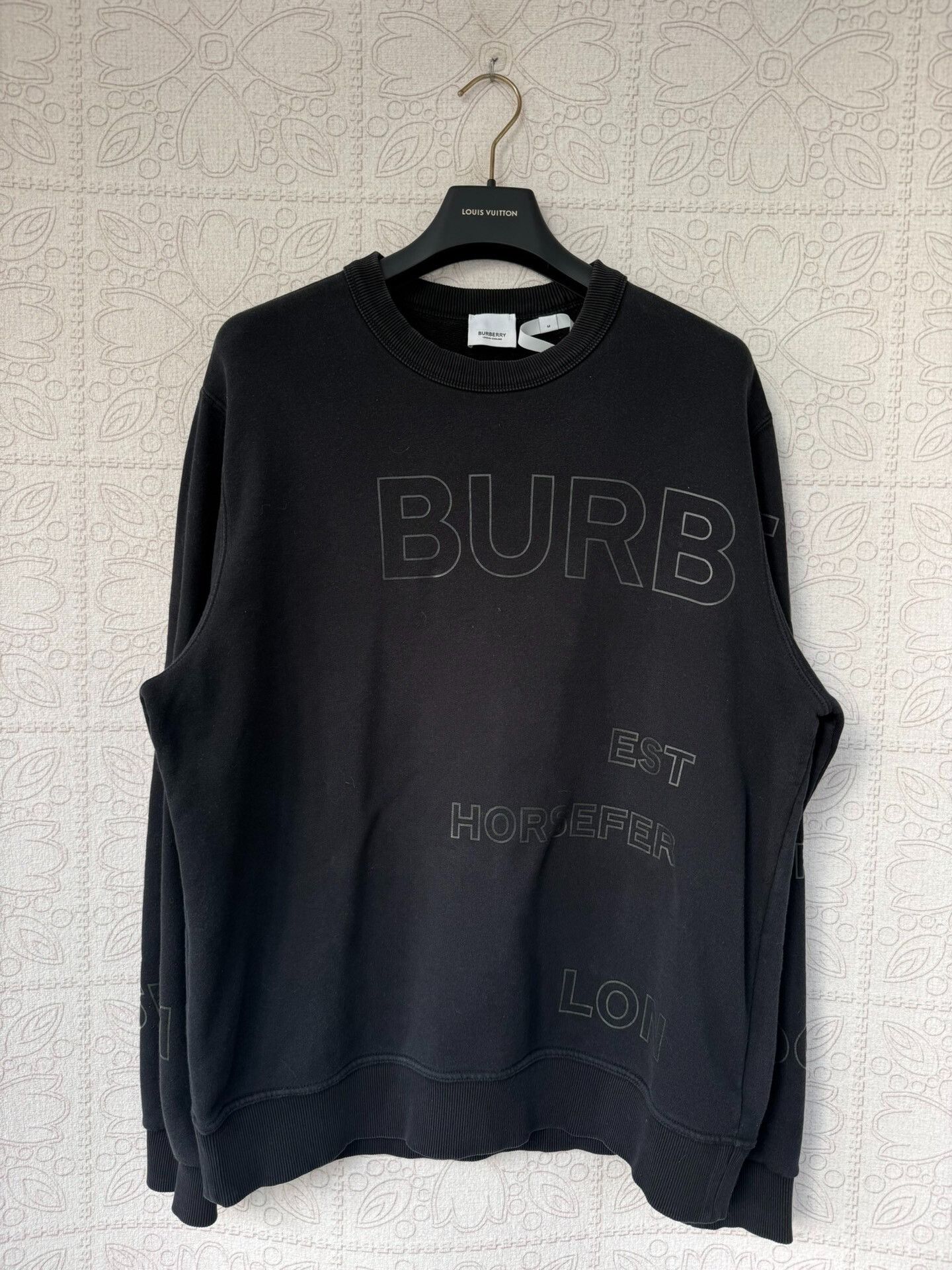 Burberry burberry black logo sweatshirt size M Size US M / EU 48-50 / 2 - 1 Thumbnail