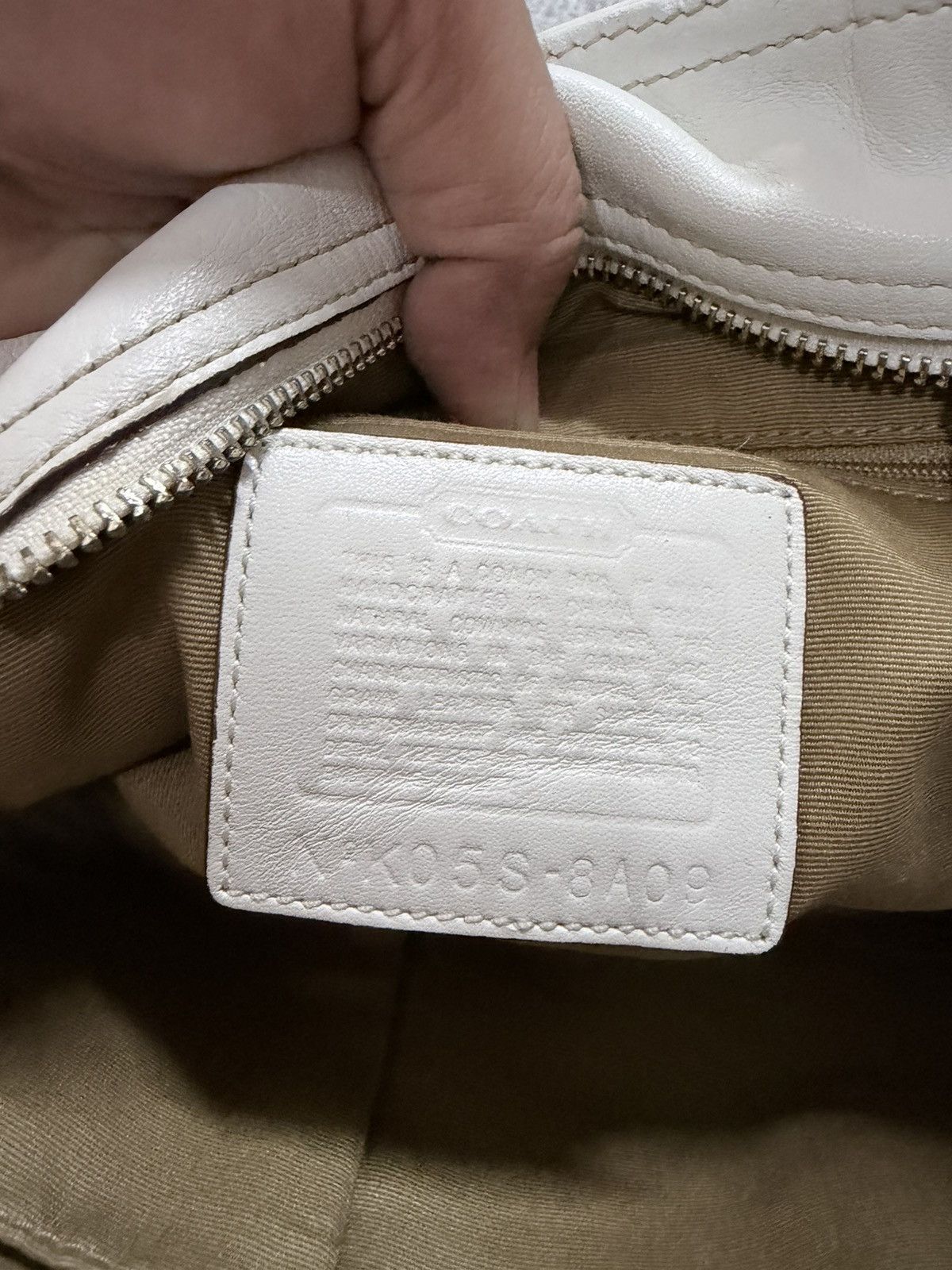 Coach Coach Hamilton Hobo Leather White Bag Size ONE SIZE - 18 Thumbnail