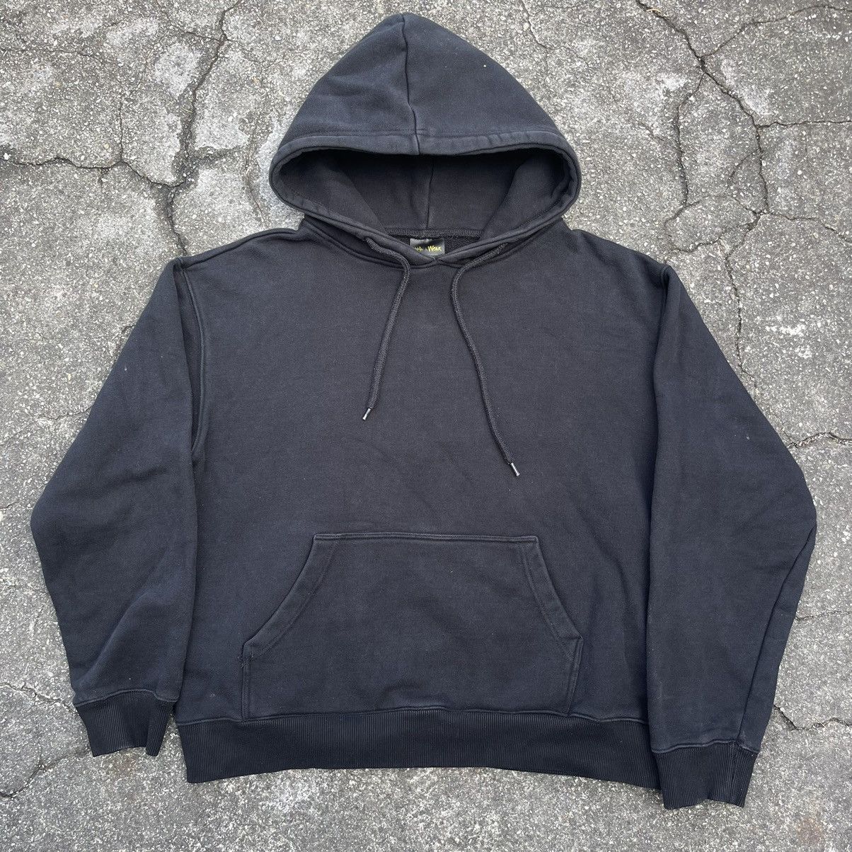 Vintage Vintage SHAKA WEAR Heavyweight Blank Faded Black Hoodie Size US L / EU 52-54 / 3 - 1 Thumbnail