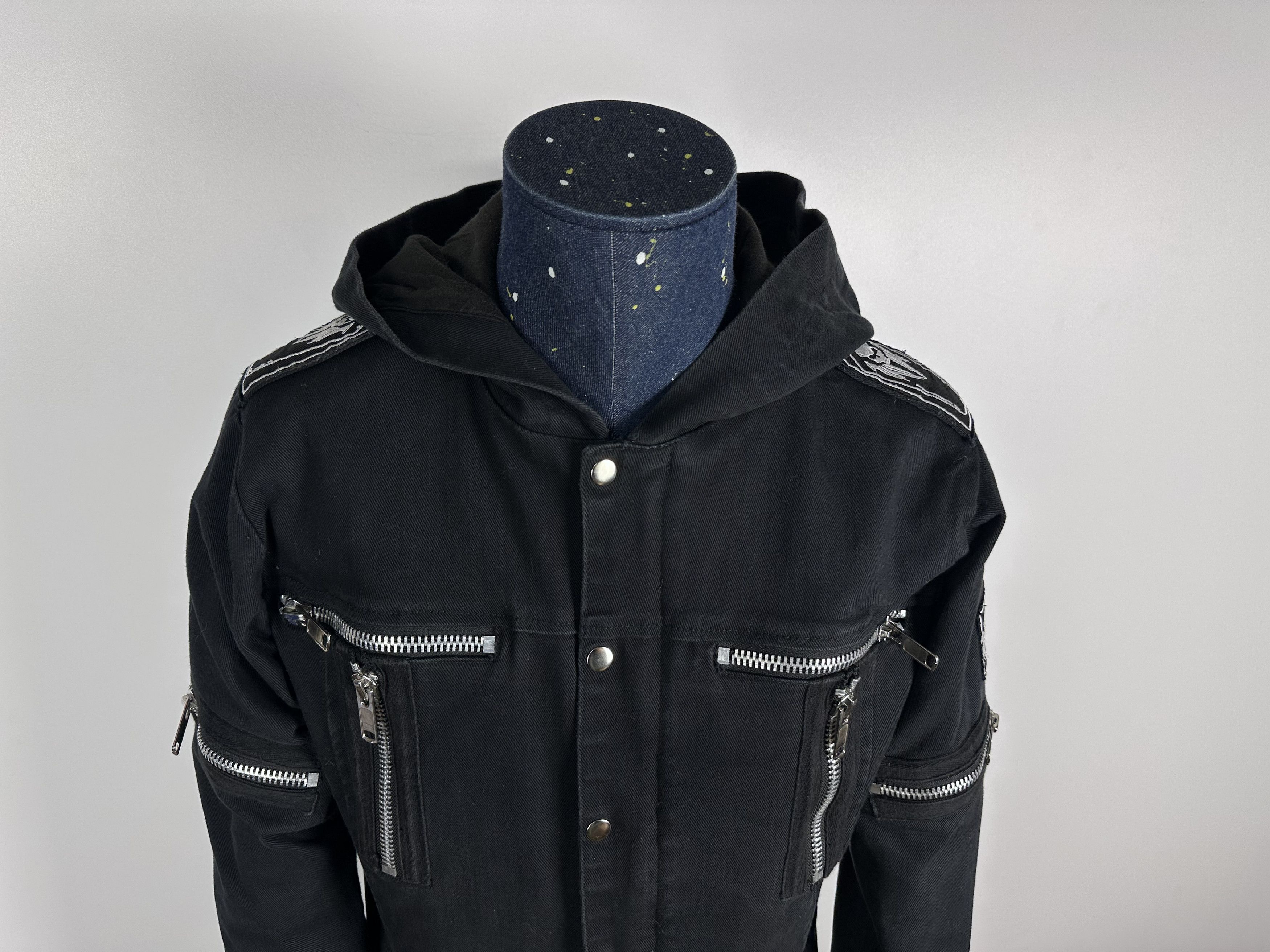 Vintage Gothicana By EMP Black Hooded Jacket Coat Size M Vintage Size US M / EU 48-50 / 2 - 3 Thumbnail