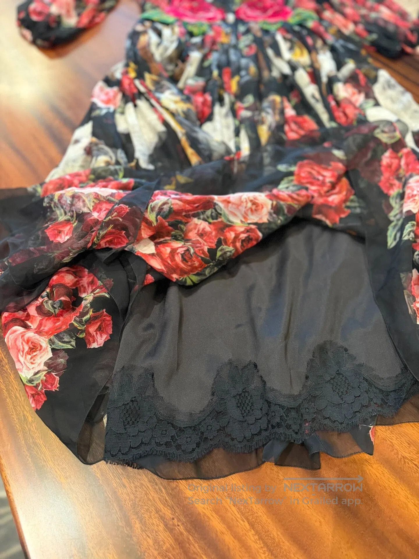 Dolce & Gabbana Dolce&Gabbana Rose Dog Silk Dress. Size M / US 6-8 / IT 42-44 - 5 Thumbnail