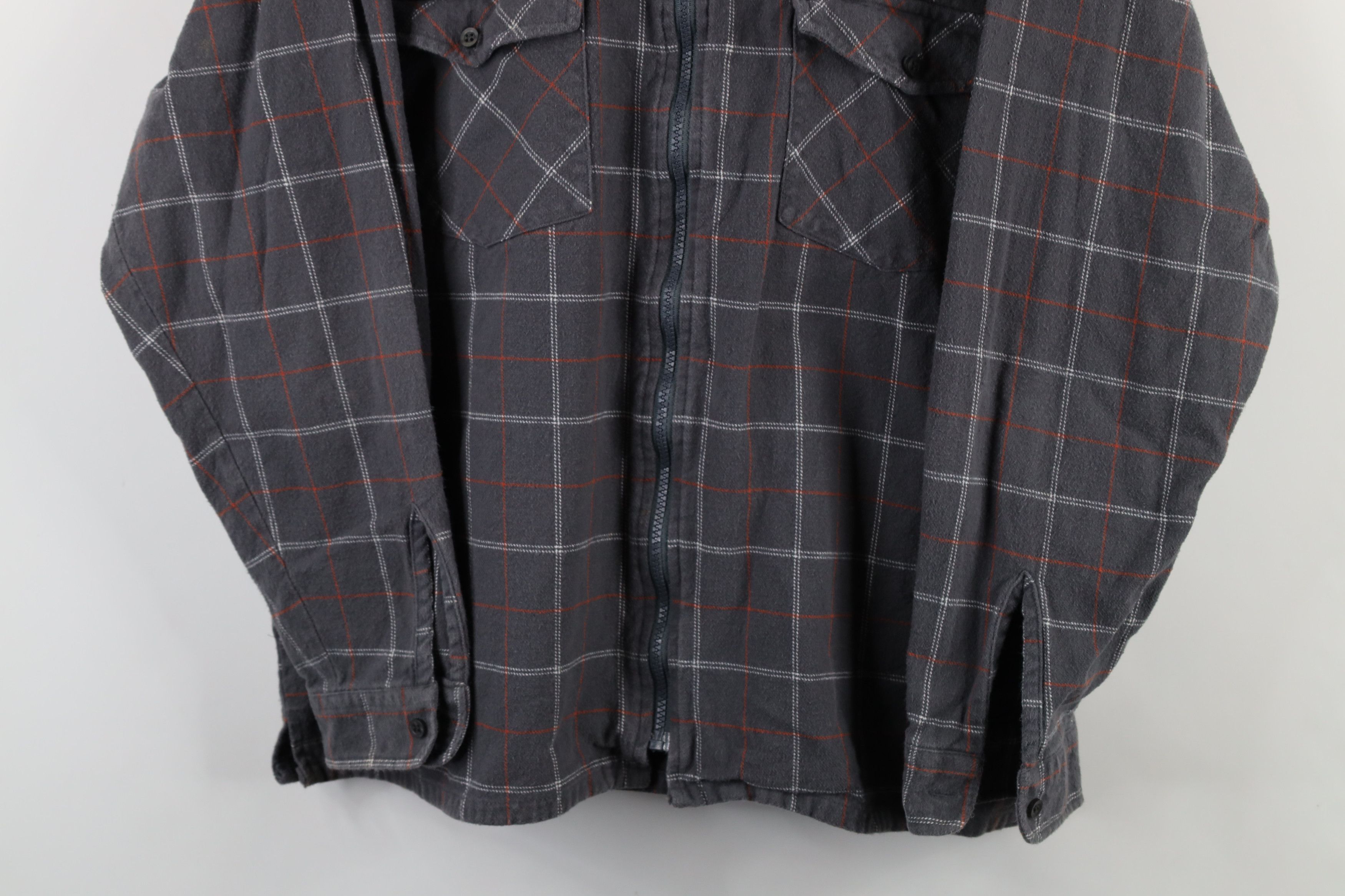 Vintage Vintage 90s Streetwear Full Zip Collared Shirt Jacket Size US XL / EU 56 / 4 - 3 Thumbnail