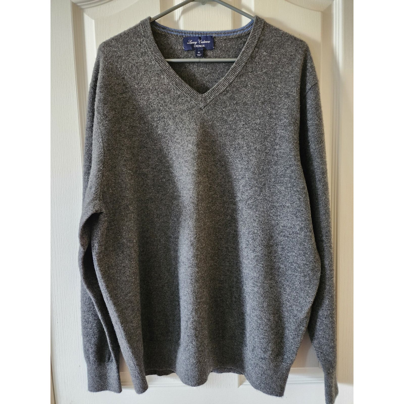 Cremieux Cremieux 100% Luxury Cashmere Mens Sweater XL Heathered Gray Size US XL / EU 56 / 4 - 1 Thumbnail