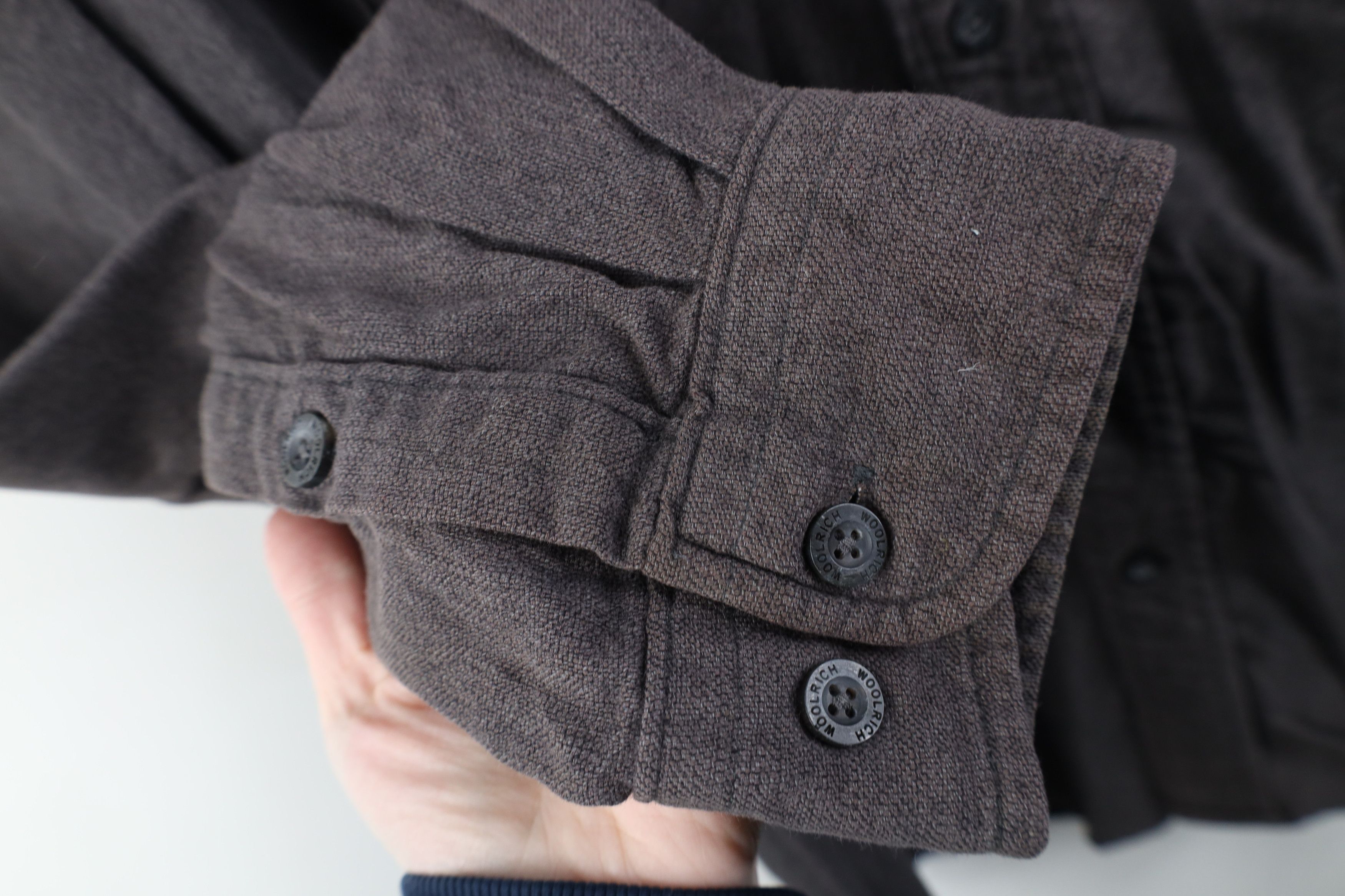 Woolrich Woolen Mills Vintage Woolrich Chamois Cloth Button Shirt Gray Cotton Size US XL / EU 56 / 4 - 8 Thumbnail