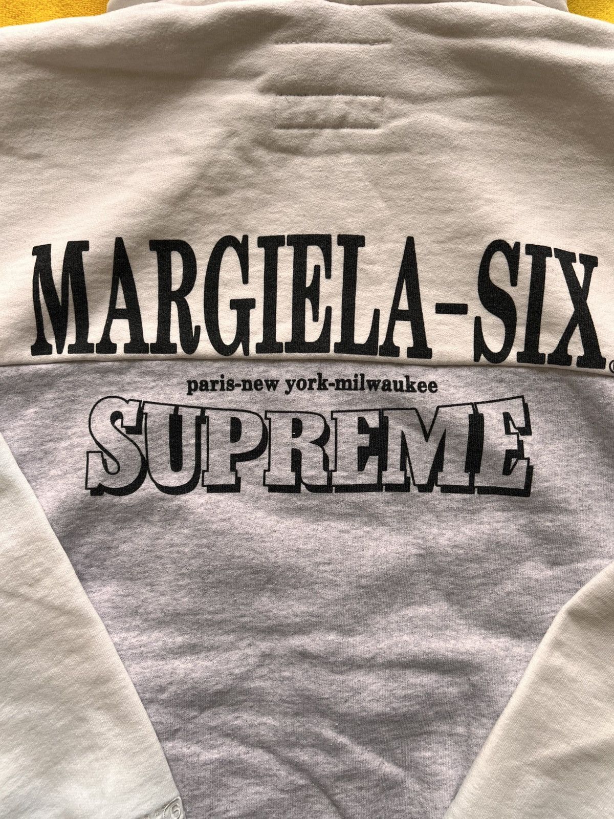 Maison Margiela × Supreme Supreme MM6 Maison Margiela Eagle Zip Hooded Sweatshirt Grey Size US L / EU 52-54 / 3 - 7 Thumbnail