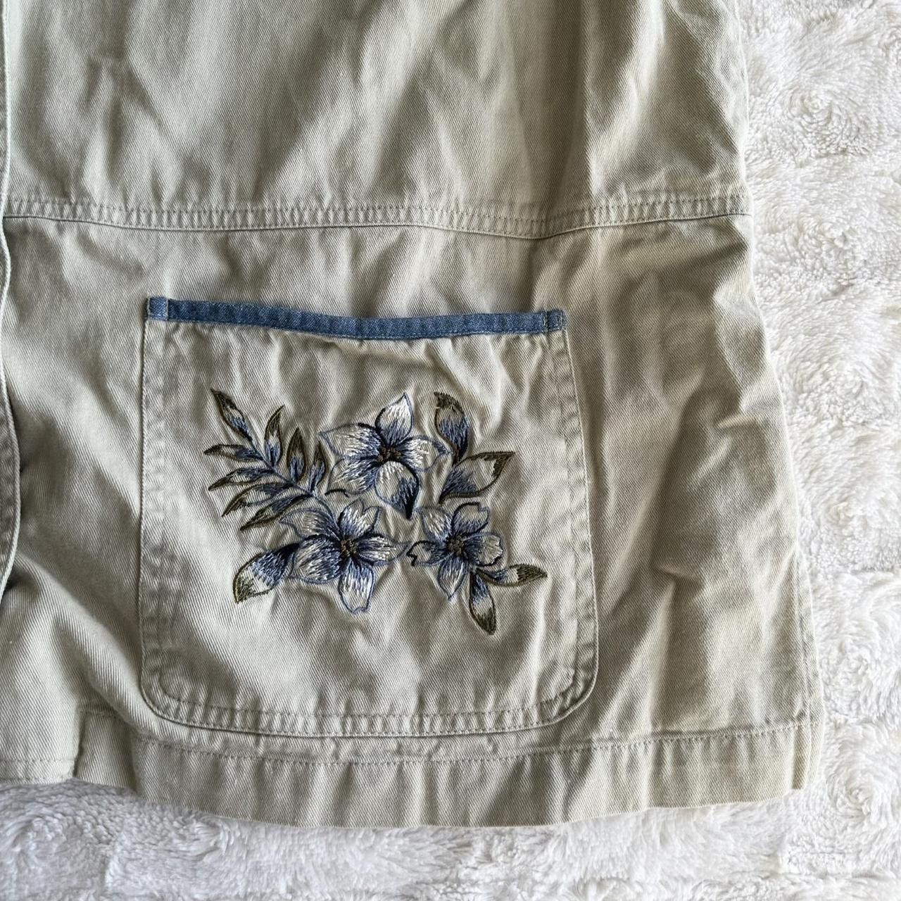 Other Vintage Chore Coat Jacket Womens 1X Beige Barn Denim Collar Size XL / US 12-14 / IT 48-50 - 6 Thumbnail