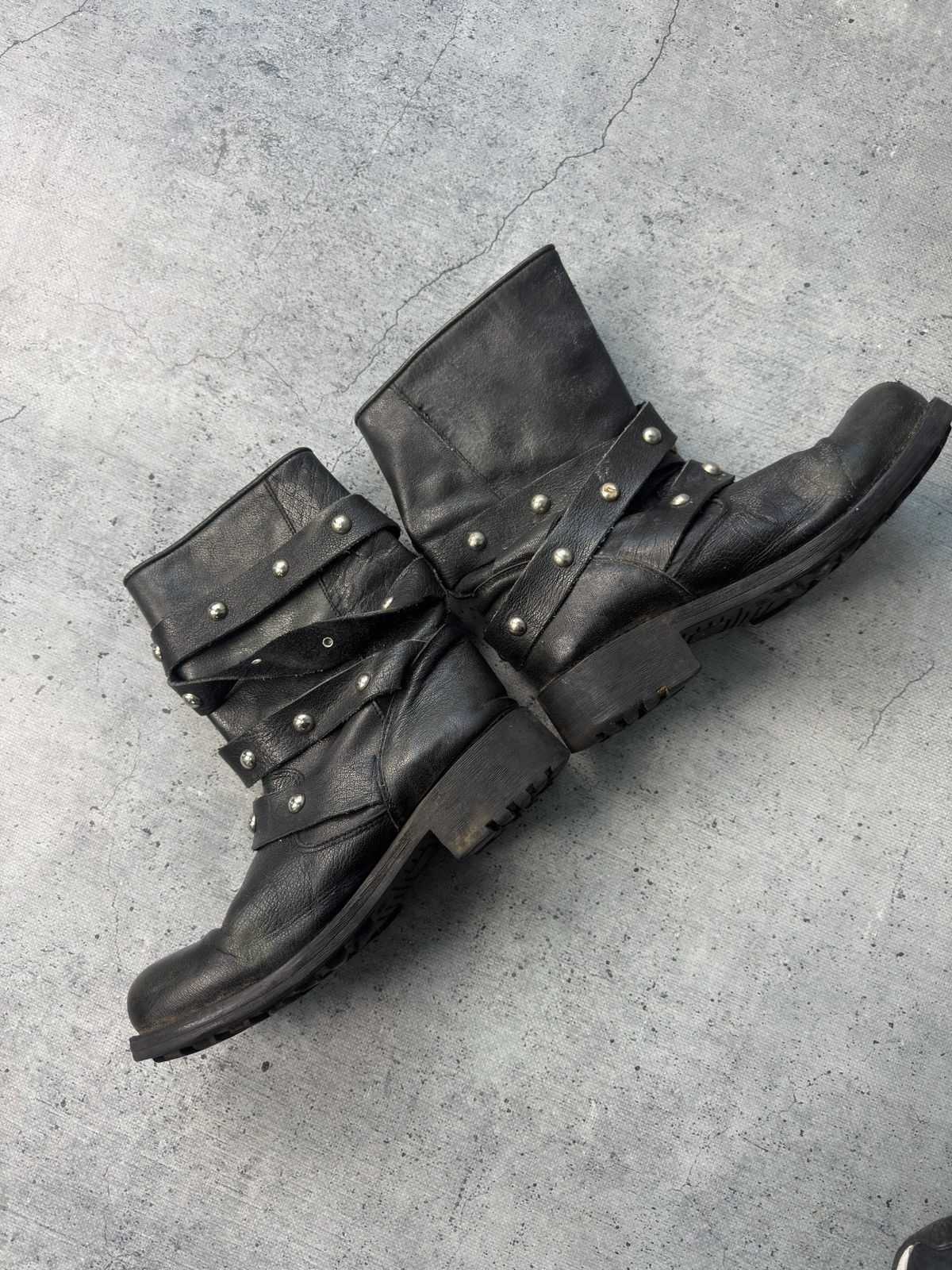 A.S.98 Rare guidi style Black Leather Boots avant garde 90s Style Size US 6.5 / EU 39-40 - 9 Thumbnail