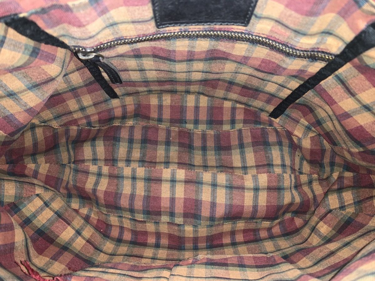 Evisu EVISU LEATHER HOBO BAG w/ METAL SNAP BUTTONS Size ONE SIZE - 8 Thumbnail