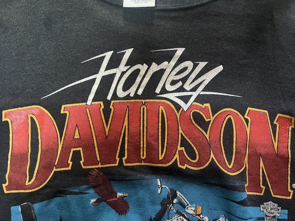 Harley Davidson *RARE* Vintage 80s Harley Davidson SofTail Biker Sweatshirt Size US XL / EU 56 / 4 - 6 Thumbnail