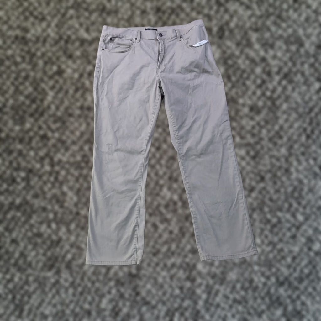 Lucky Brand Lucky Brand 223 Straight Leg Chino Pants Men 36x30 Beige Stretch Regular 5-Pocket Denim/Khaki Style Jeans Size US 36 / EU 52 - 1 Thumbnail