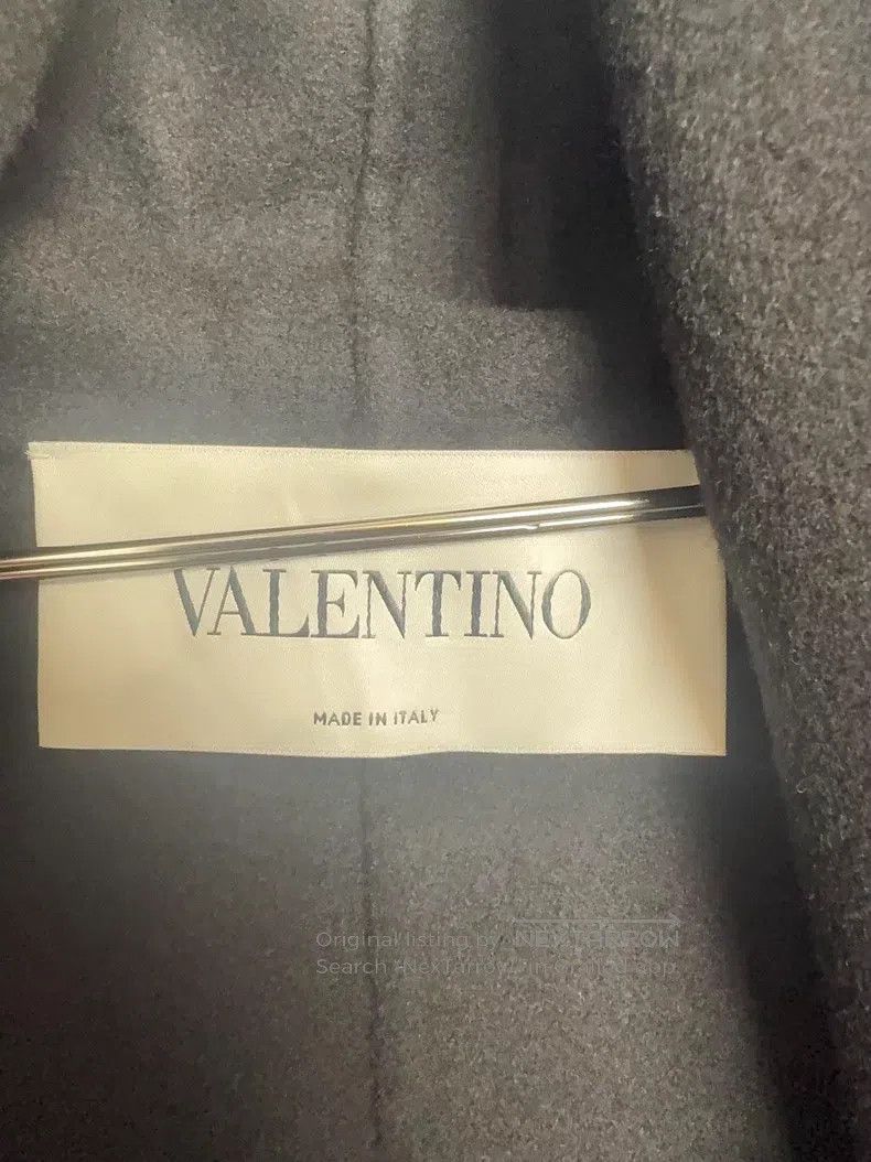 Valentino Valentino Black wool cape coat Size S / US 4 / IT 40 - 4 Thumbnail