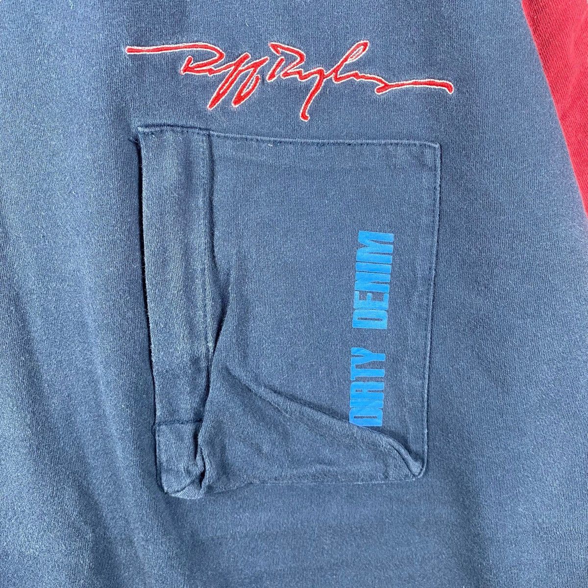 Ruff Ryders × Vintage Vintage 00's RUFF RYDERS Dirty Denim Faded Hip-Hop Tee Shirt Size US XL / EU 56 / 4 - 4 Thumbnail