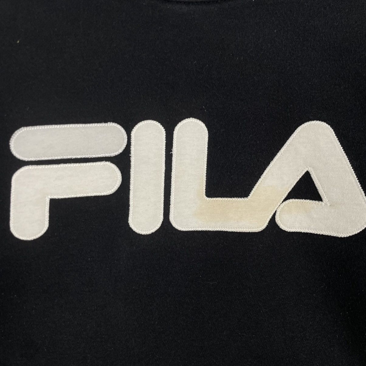 Designer × Vintage Vintage Hoodie/ sweater Fila spellout sweatshirt arge black Size US S / EU 44-46 / 1 - 8 Thumbnail
