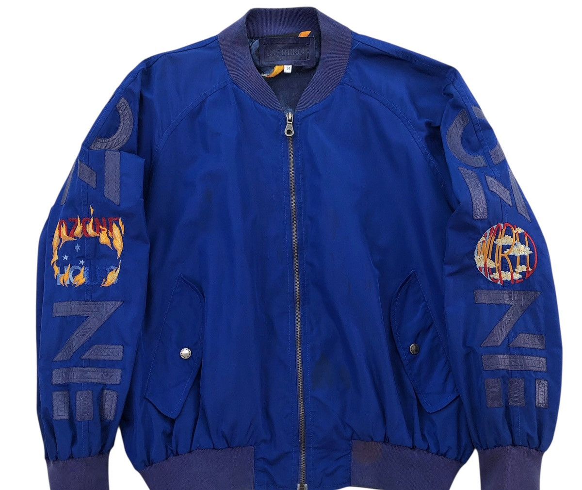 Iceberg Vintage ICEBERG Bomber Jacket Made In Italy Size US XL / EU 56 / 4 - 3 Thumbnail
