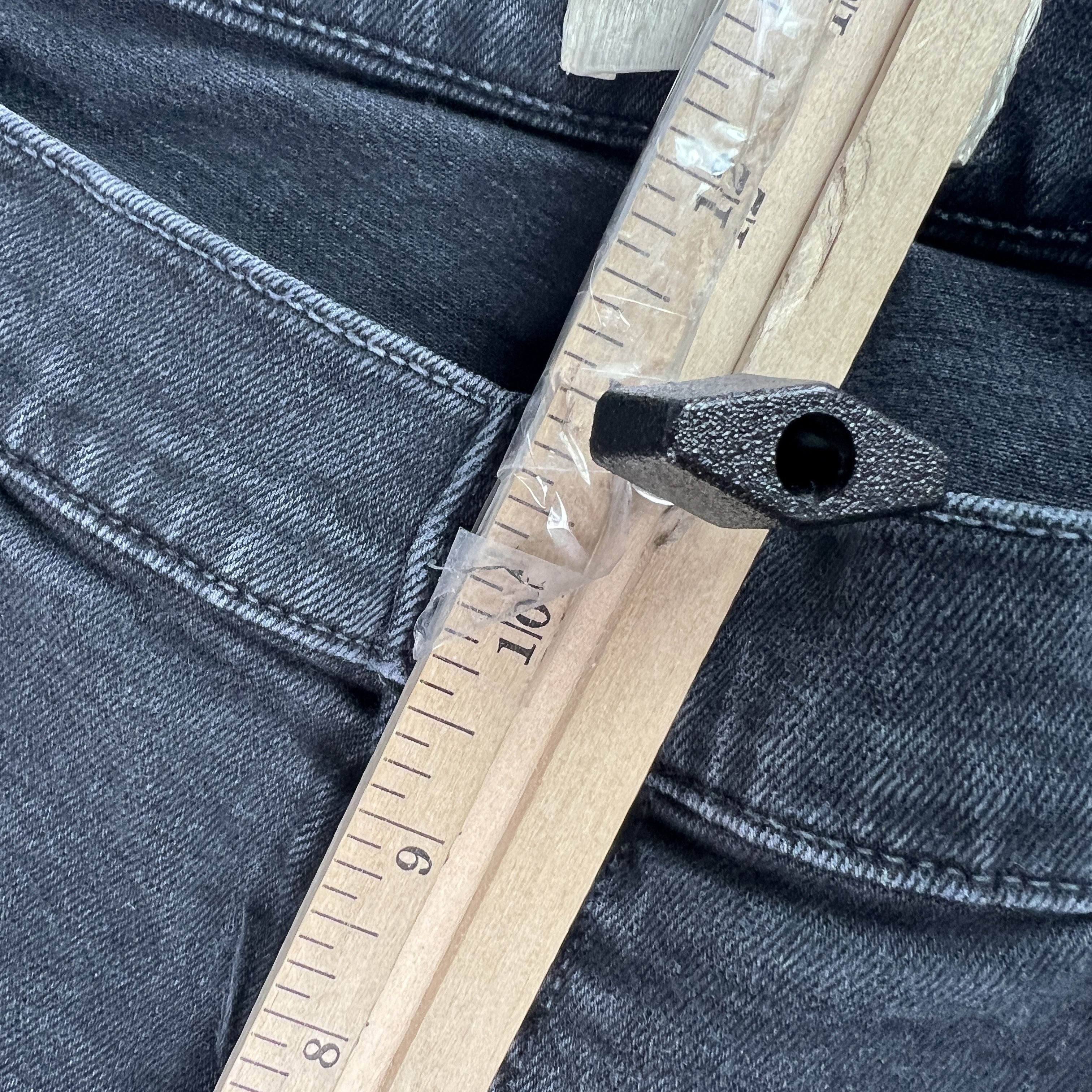 Baldwin Baldwin Jeans Henley Slim Straight Dark Grey Stretch Denim Size US 37 - 21 Thumbnail