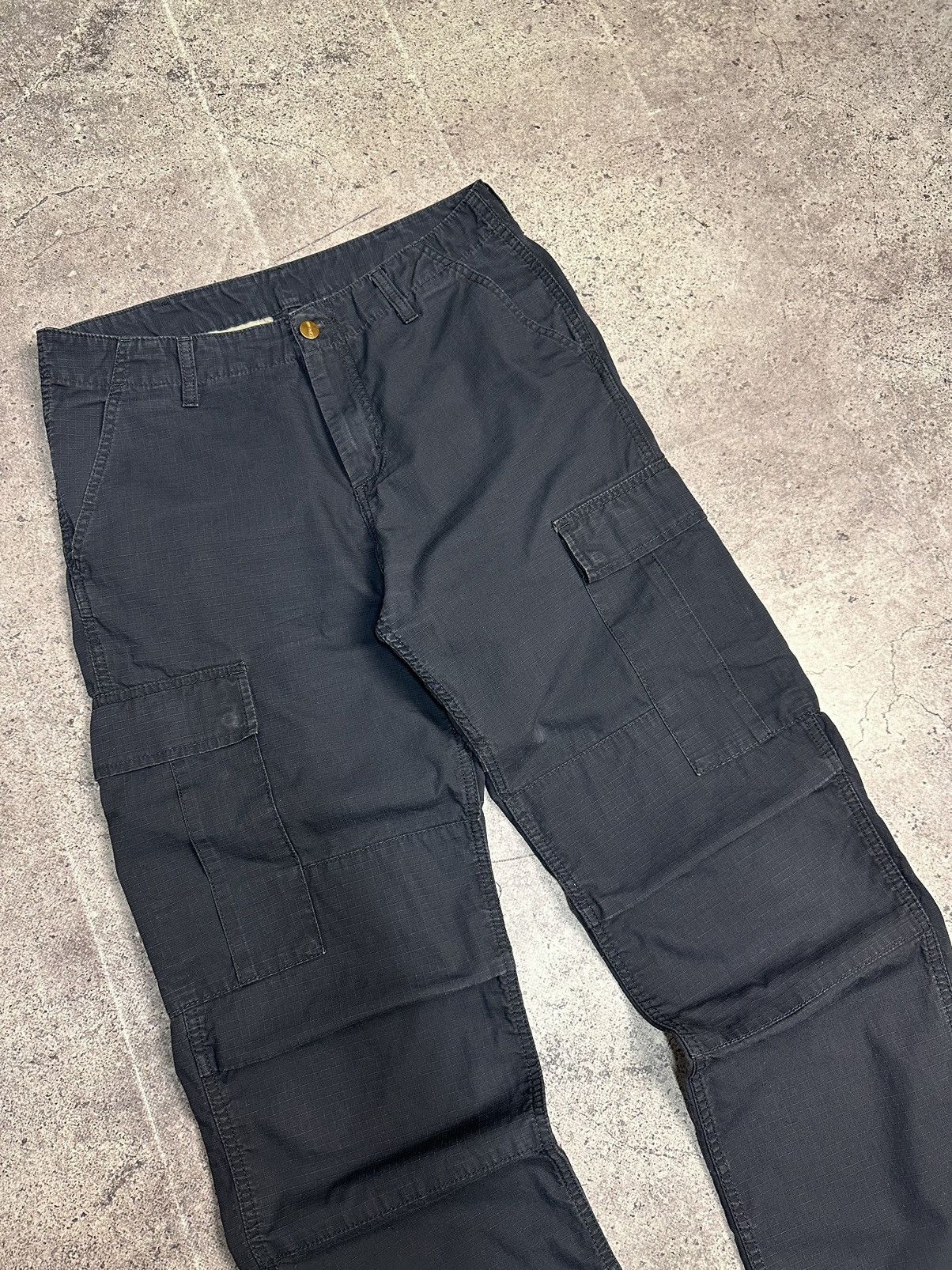 Carhartt Carhartt Workwear Cargo Pants Blue Heavy Duty Utility Y2K Size US 32 / EU 48 - 4 Thumbnail