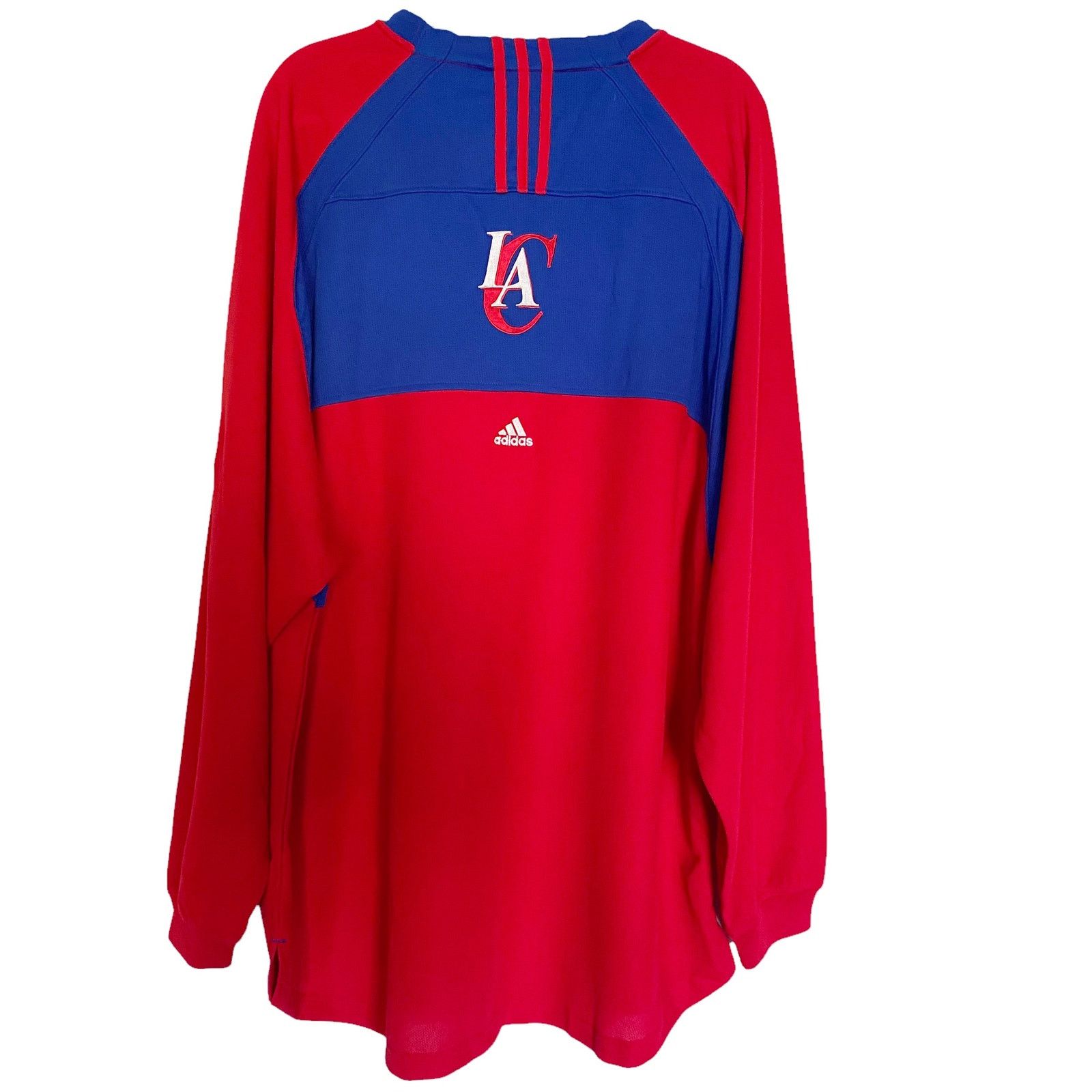 Adidas Adidas Clippers LA Spellout Embroidered Long Sleeve Jersey Size US XXL / EU 58 / 5 - 2 Thumbnail
