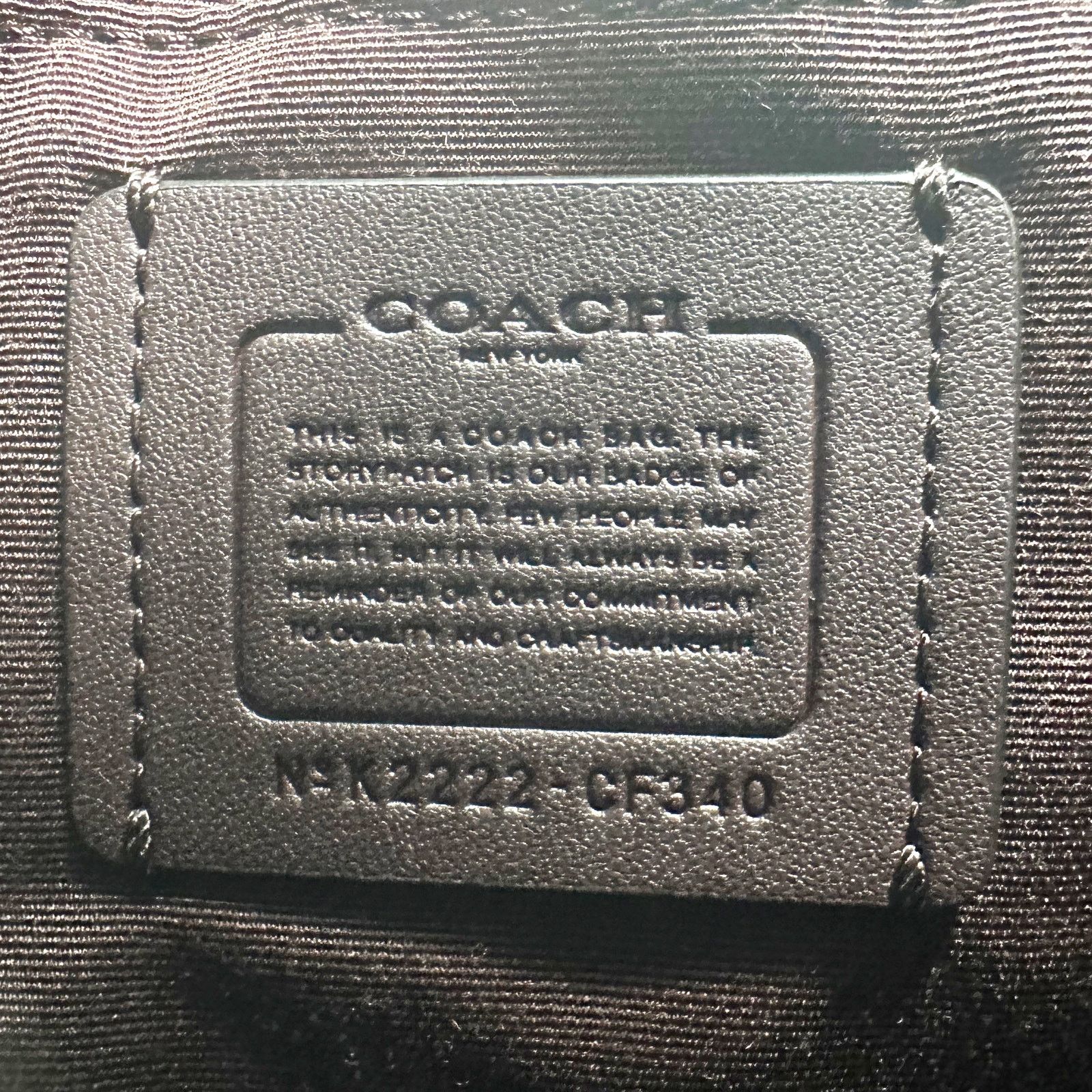 Coach Coach Mini Rowan File Bag In Signature Canvas Brown CF340 Size ONE SIZE - 4 Thumbnail