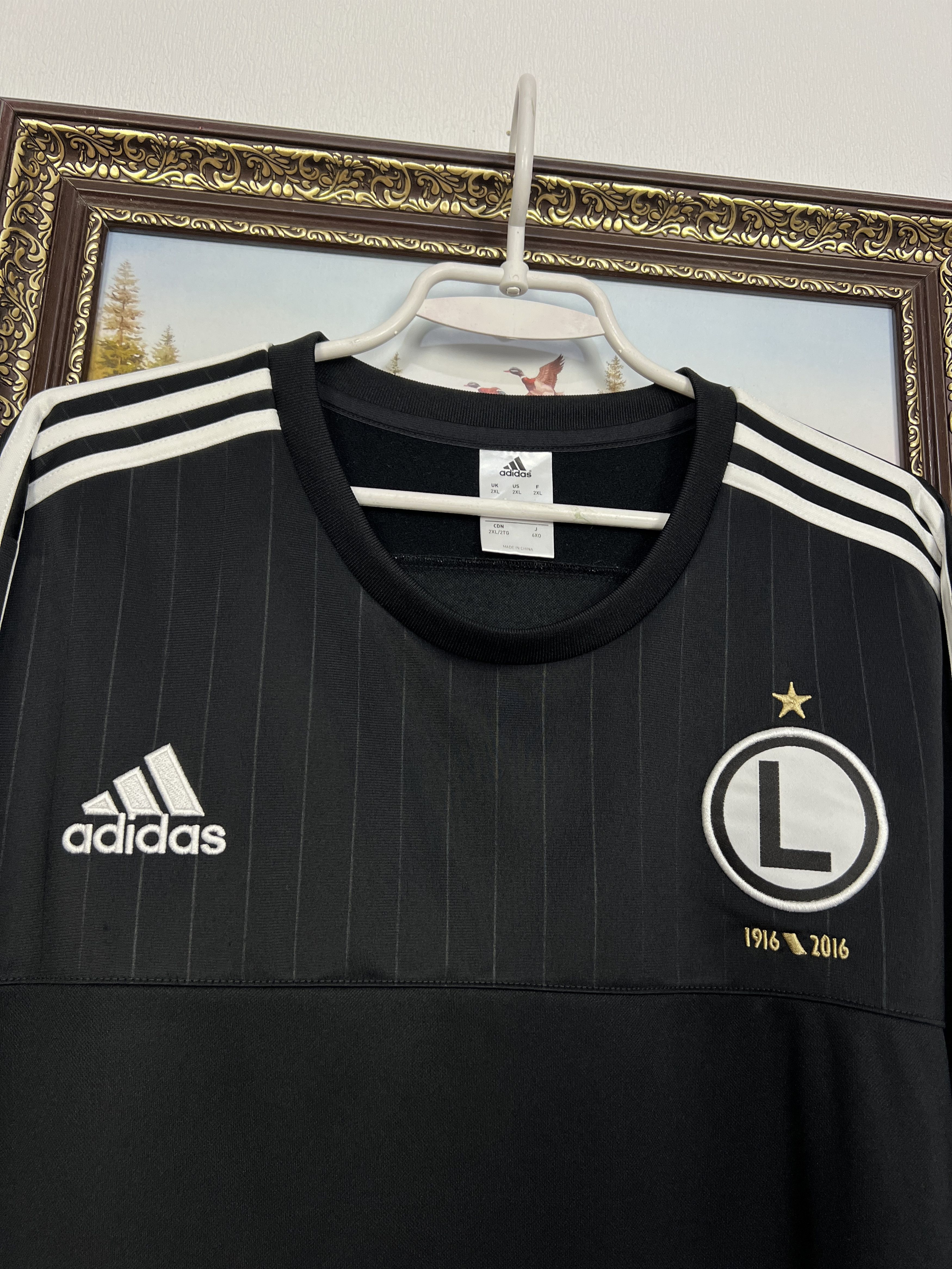 Adidas Legia Warsaw Football Sweatshirt Soccer Track Top Crewneck Size US XXL / EU 58 / 5 - 3 Thumbnail
