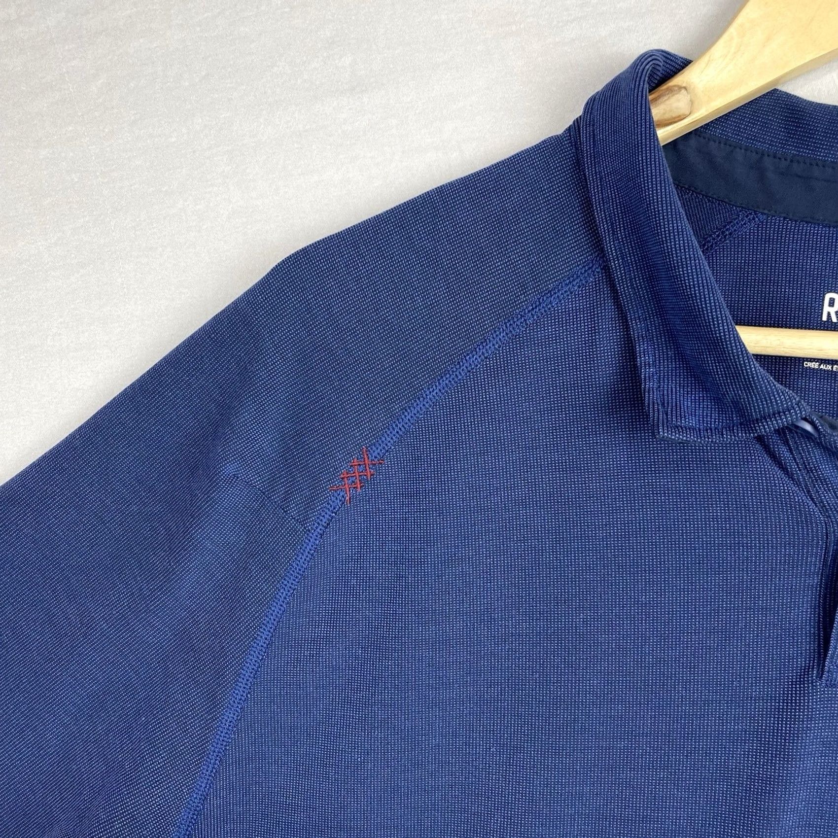 Rhone Rhone Polo Shirt Mens 2XL Navy Blue Collared Button Down Performance Stretch Polo Shirt Men 2XL Navy Blue Size US XXL / EU 58 / 5 - 3 Thumbnail