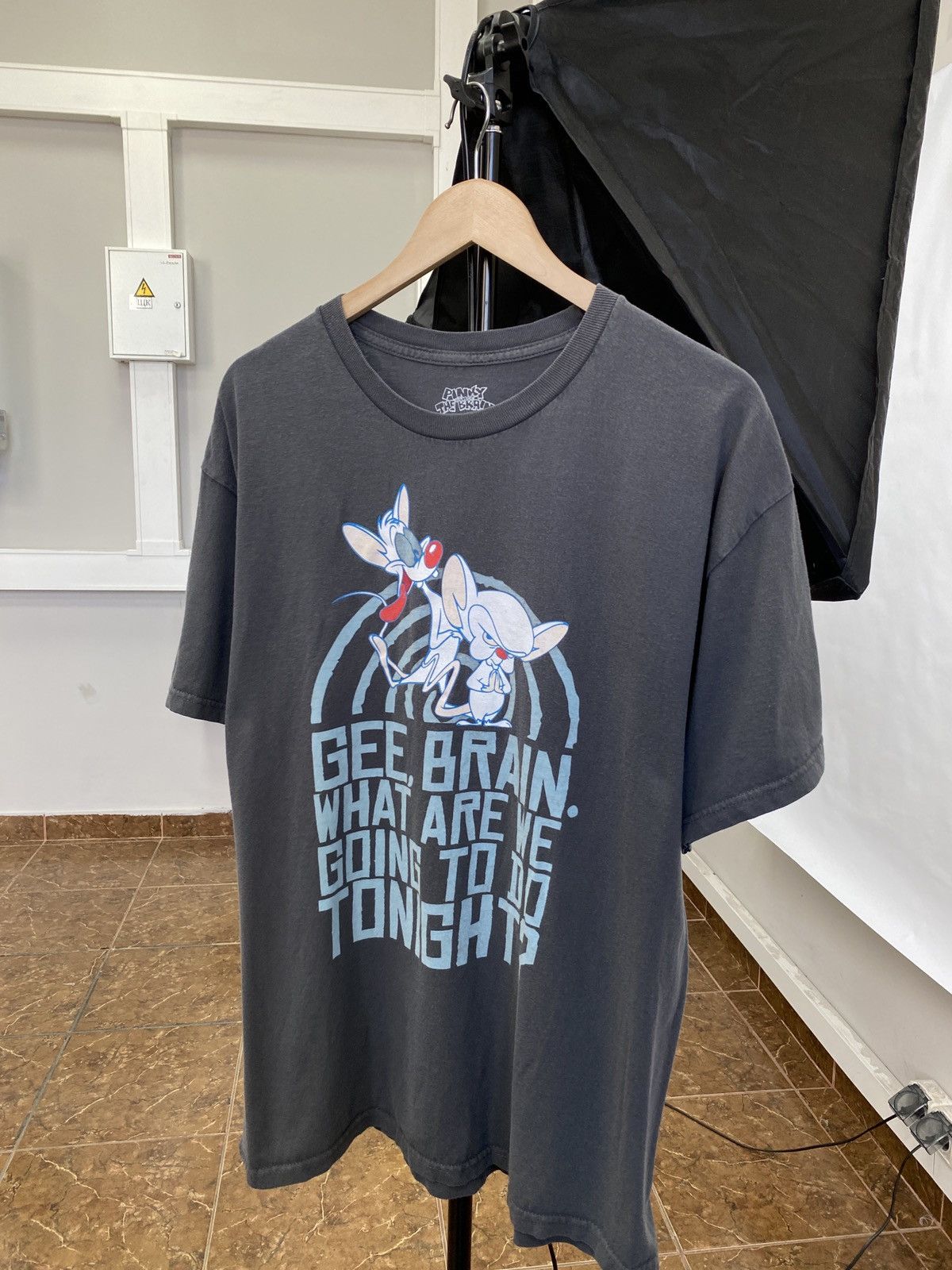 Cartoon Network 🇺🇸 Vintage Y2K Pinky The Brain Movie Warner Bros 2007 T-Shirt Size US XL / EU 56 / 4 - 1 Thumbnail