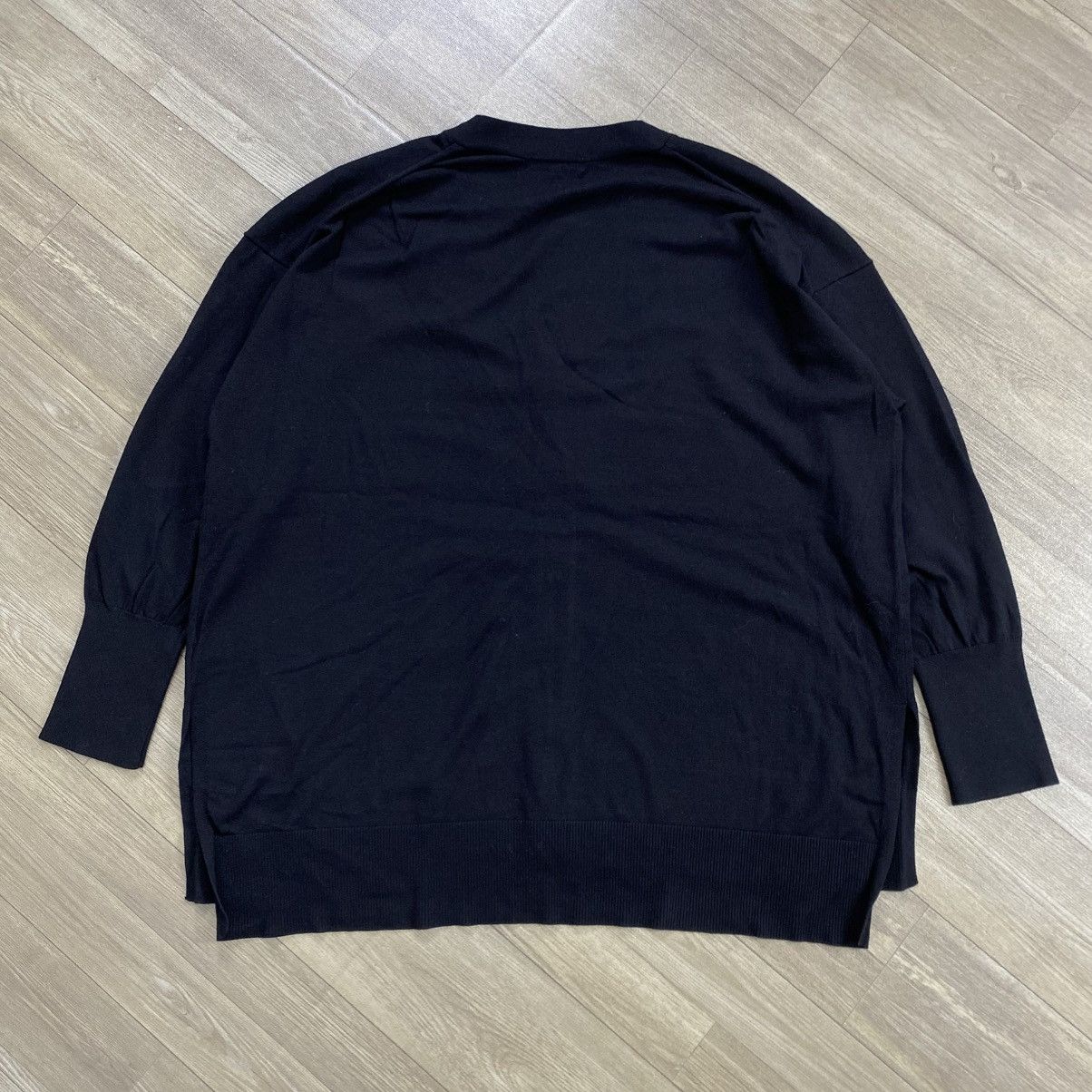 Japanese Brand 2000s Issey Miyake PLST Black Cardigans Size US M / EU 48-50 / 2 - 9 Thumbnail