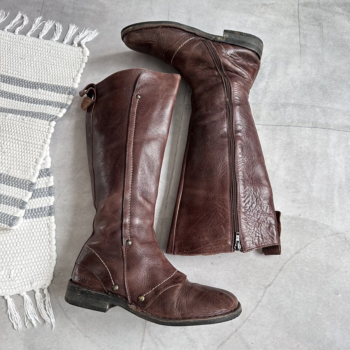 Marithe + Francois Girbaud 00s Kickers Boxing Biker Boots Moto Sneakers Bikkembergs Ash Size US 8 / IT 38 - 7 Thumbnail