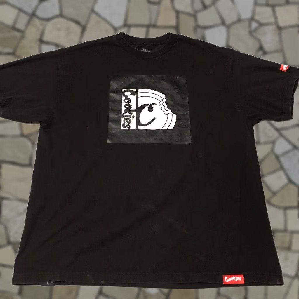 Vintage Cookies T-Shirt Black Mens 2XL Drip Logo Short Sleeve Graphic Print Shirt Size US XXL / EU 58 / 5 - 1 Thumbnail