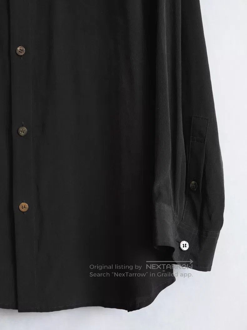 Yohji Yamamoto Yohji Yamamoto 24AW double collar ribbon silk shirt| Size US XL / EU 56 / 4 - 5 Thumbnail