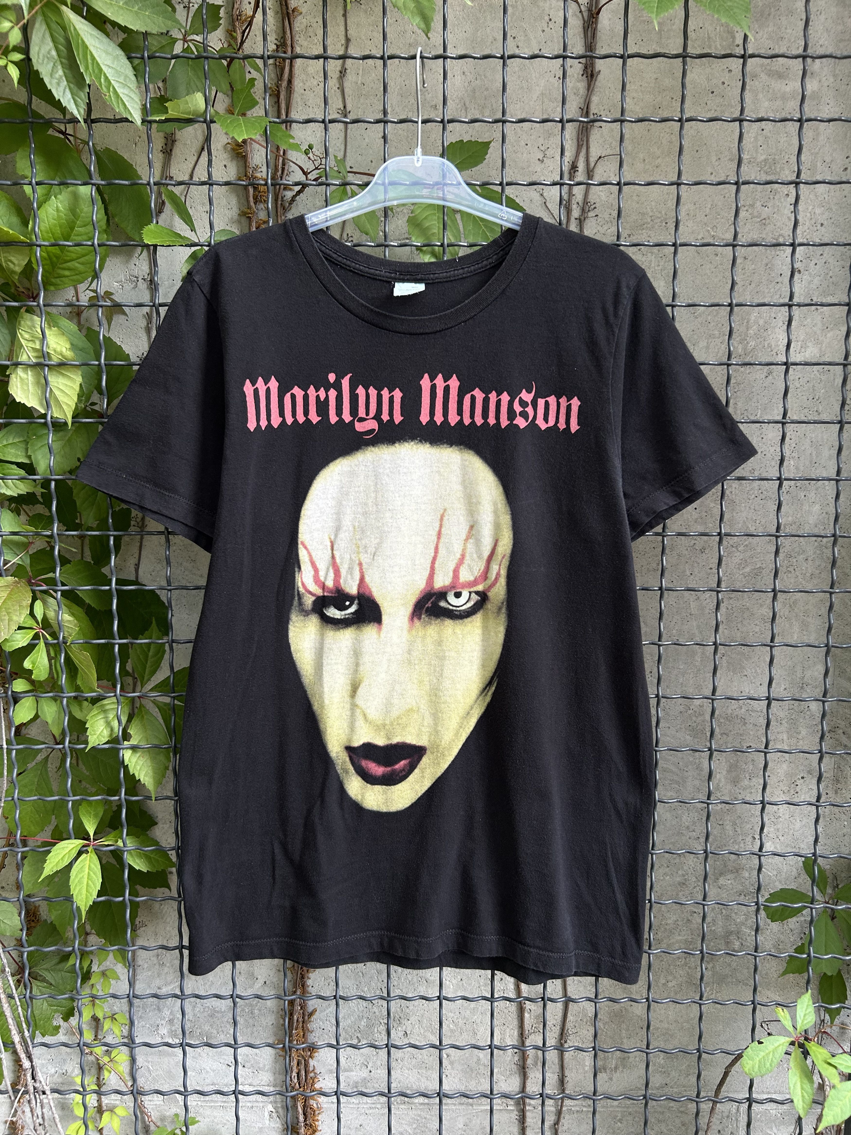 Band Tees Vintage 2000s Marilyn Manson Rock Band T-shirt Size US M / EU 48-50 / 2 - 1 Thumbnail
