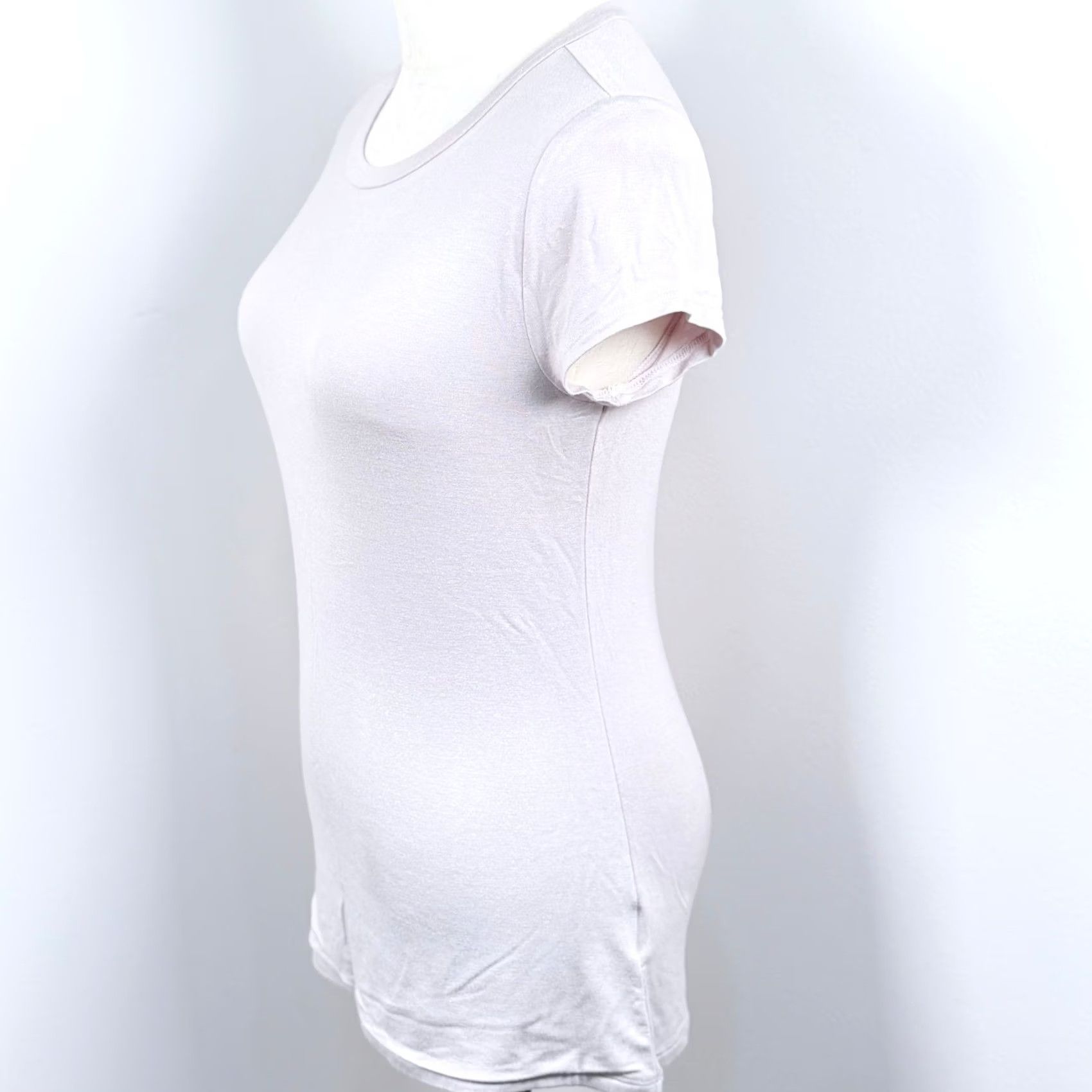 Express Express T-Shirt Shimmer SS Crew Neck Slim Fit Pink - S, Women Size S / US 4 / IT 40 - 3 Thumbnail