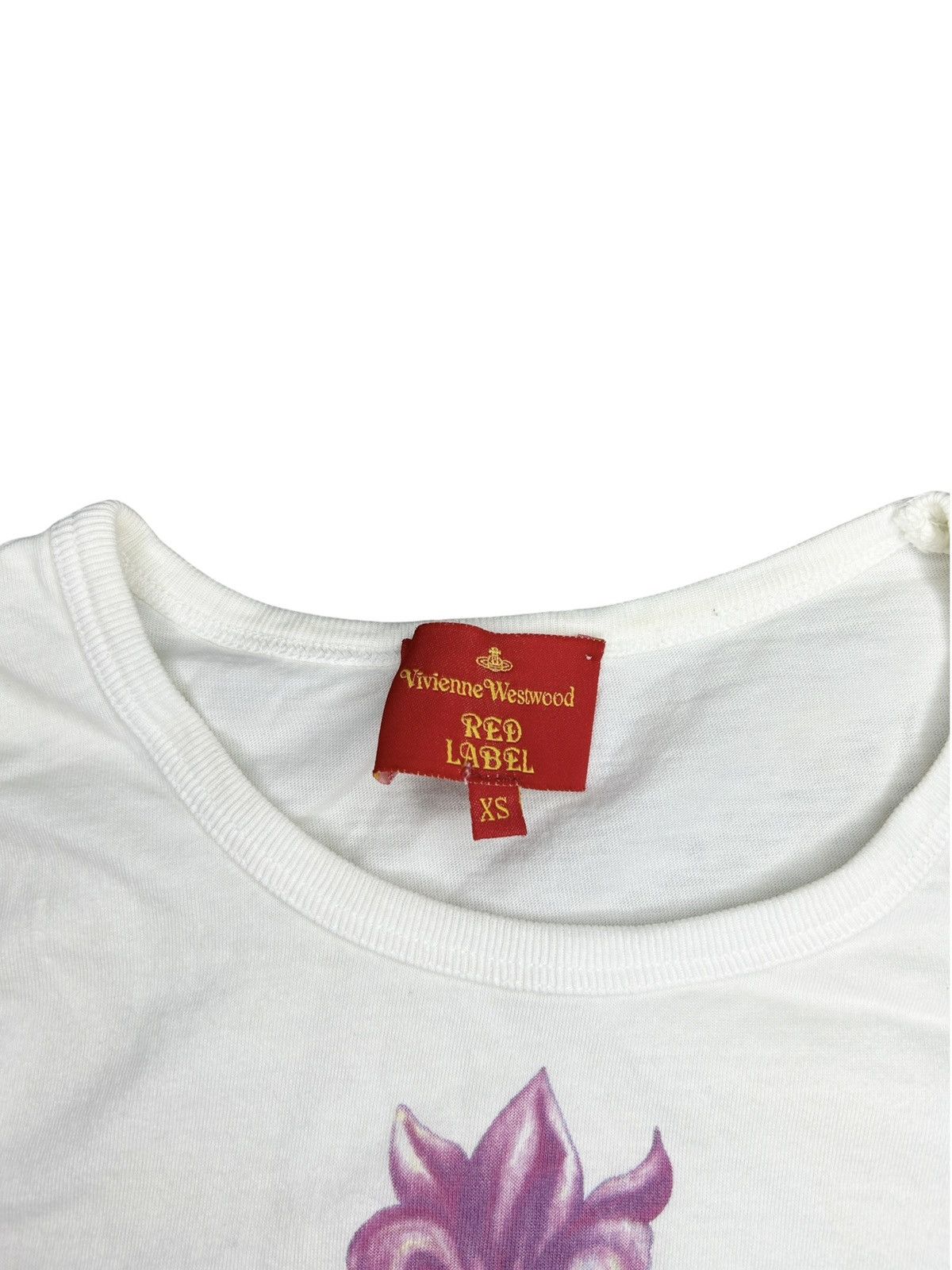 Vivienne Westwood 00s Floral T-Shirt Size XS / US 0-2 / IT 36-38 - 2 Thumbnail
