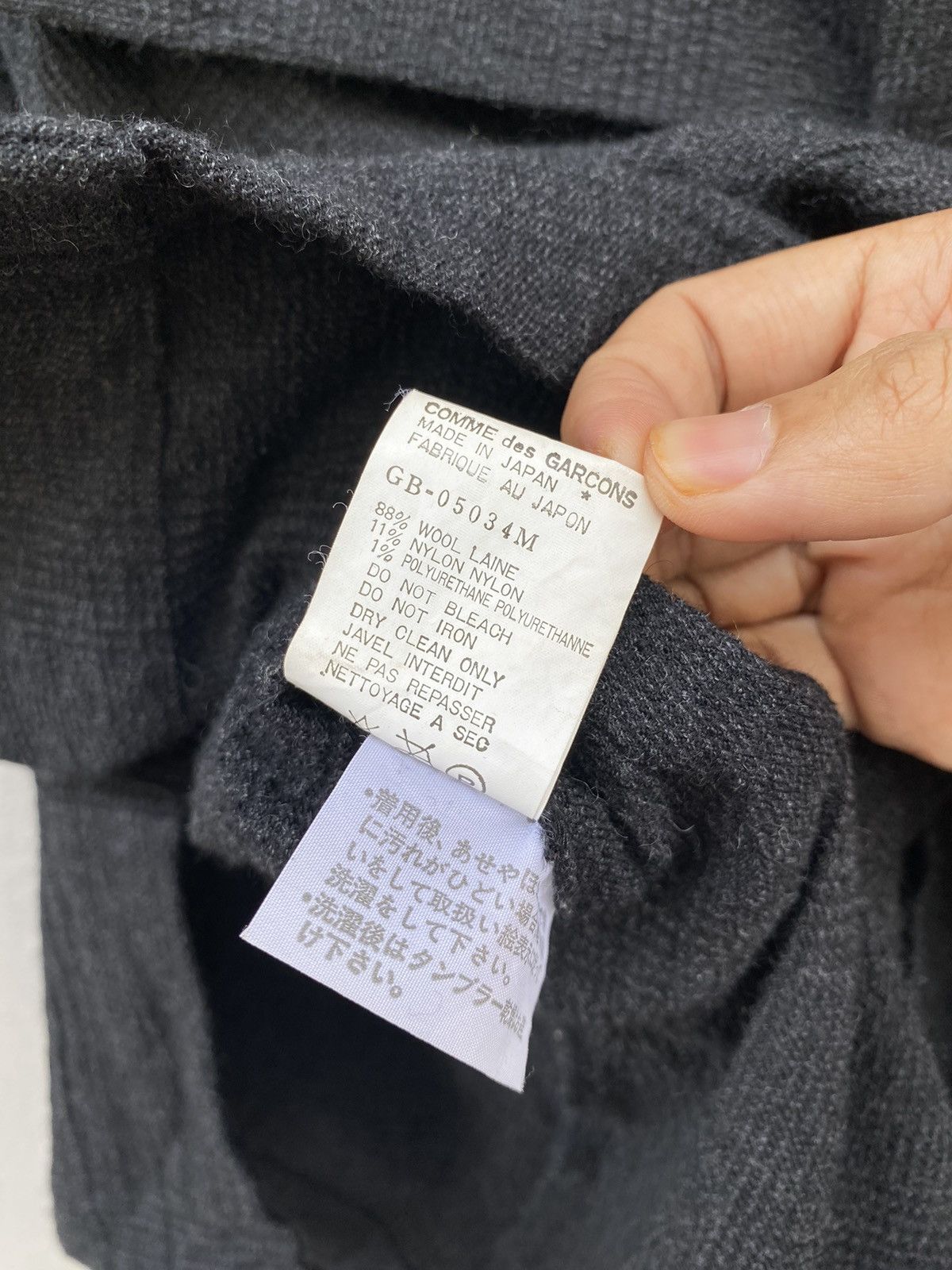 Comme des Garcons × Rei Kawakubo × Vintage 🔥RARE🔥1980s Comme des Garçons Glen Check Back Button Dress Size M / US 6-8 / IT 42-44 - 10 Thumbnail