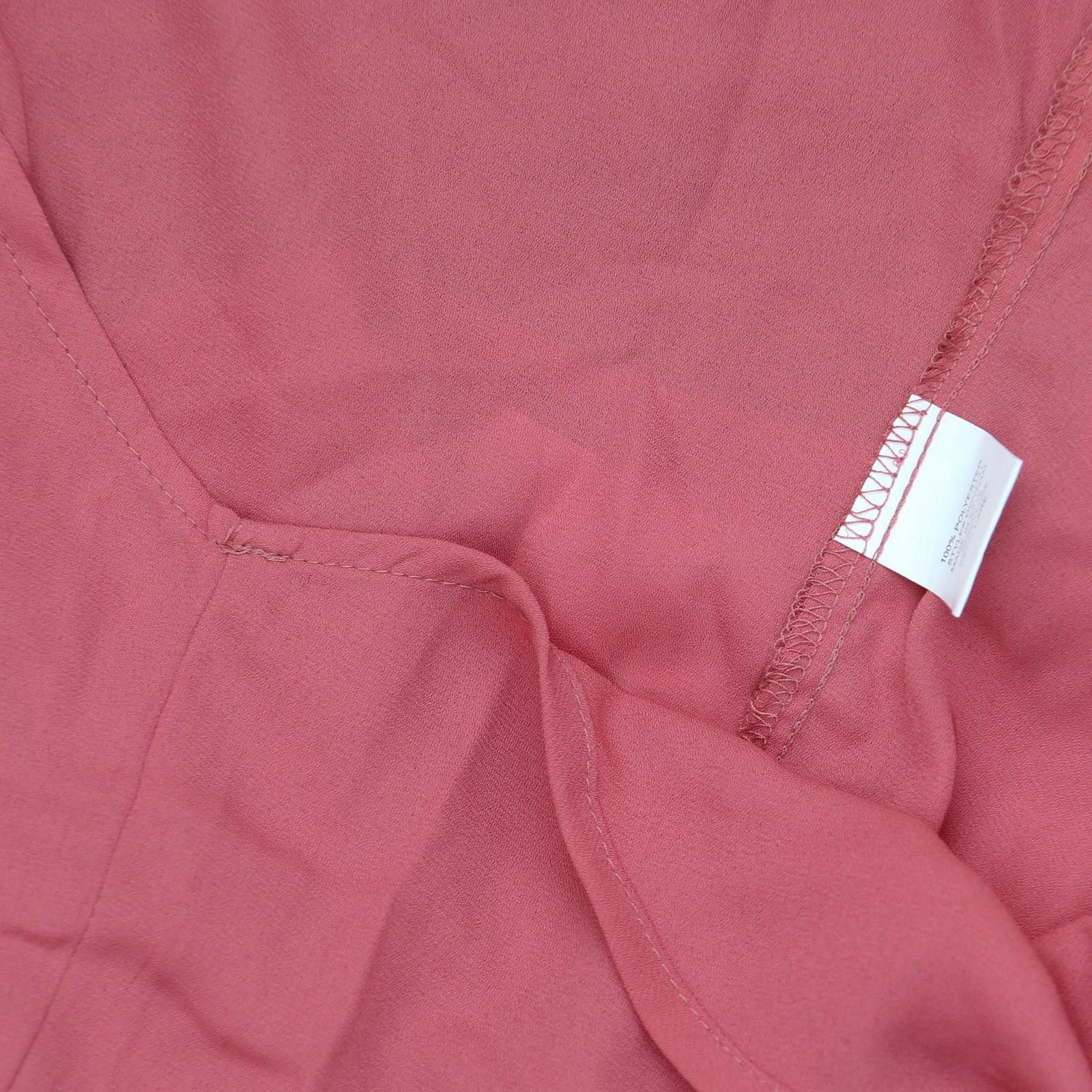 Other Nwt Ny Collection 3/4 Chiffon Sleeves Holly Berry Pink Pm Size M / US 6-8 / IT 42-44 - 4 Thumbnail
