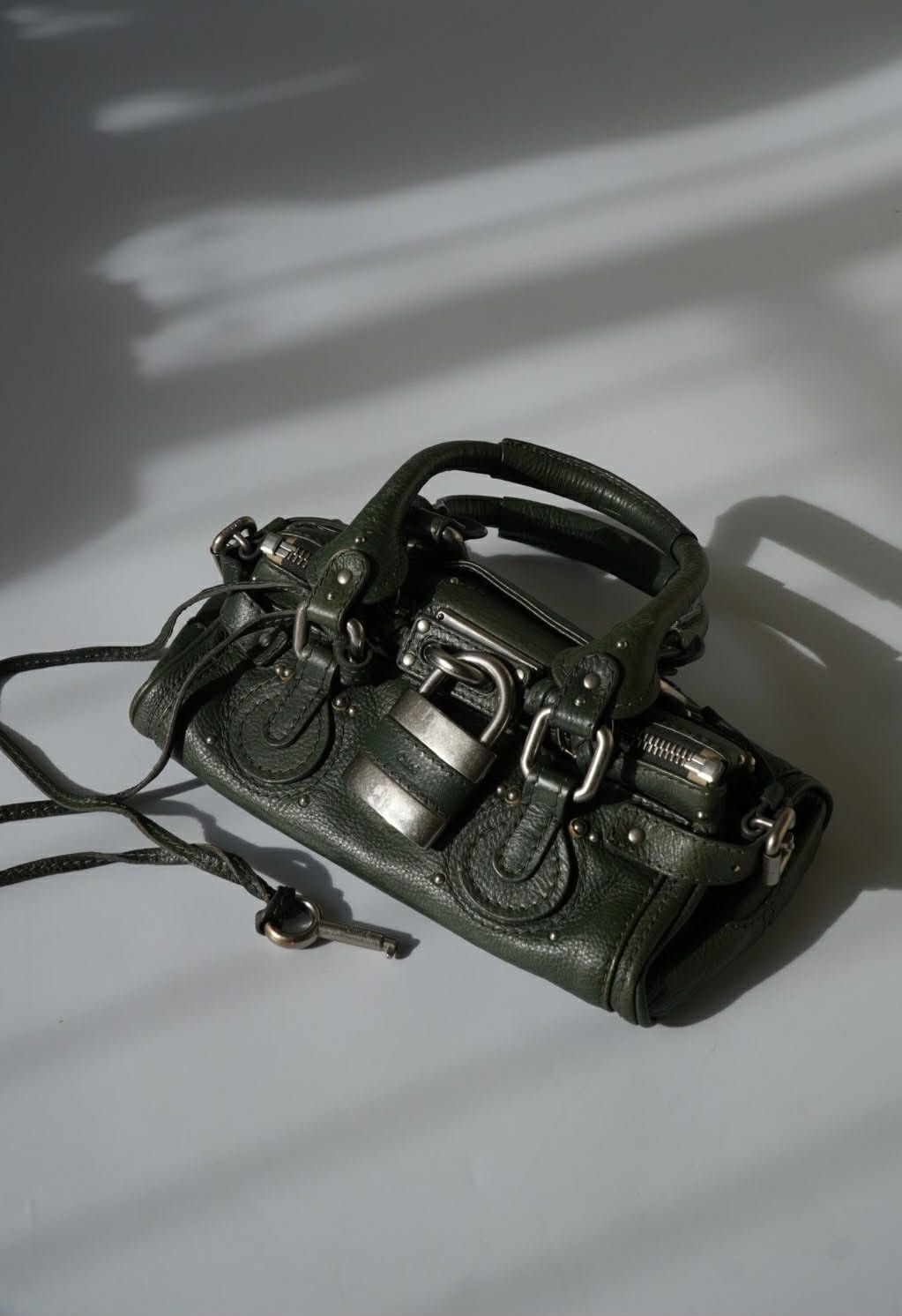 Chloe Chloé Green Leather Paddington Mini Satchel Size ONE SIZE - 3 Thumbnail