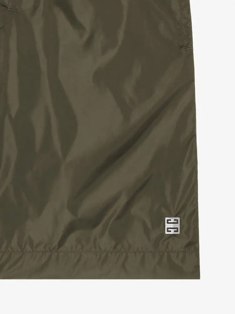 Givenchy o1n1vont0326 4G Logo Swimming Trunks in Khaki Green Size US 36 / EU 52 - 2 Thumbnail