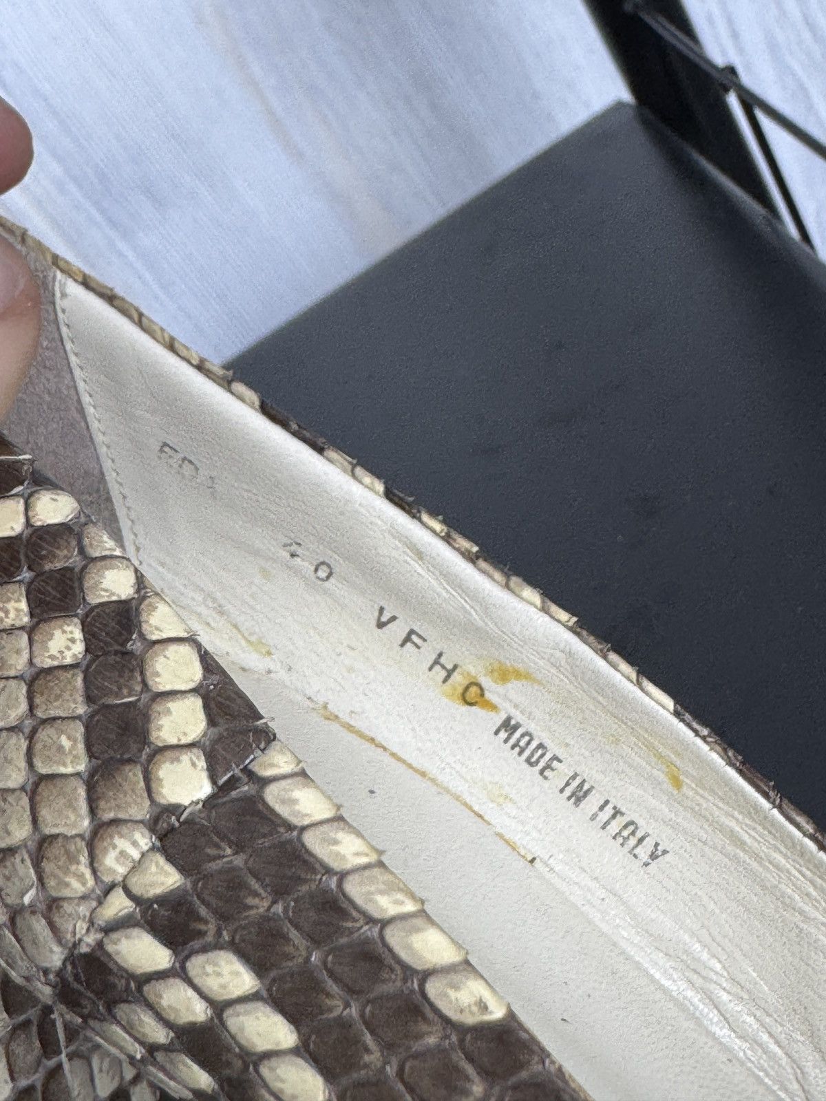 Bally BALLY Python Snake Skin Leather Pump Heels Shoes Size US 9.5 / IT 39.5 - 11 Thumbnail